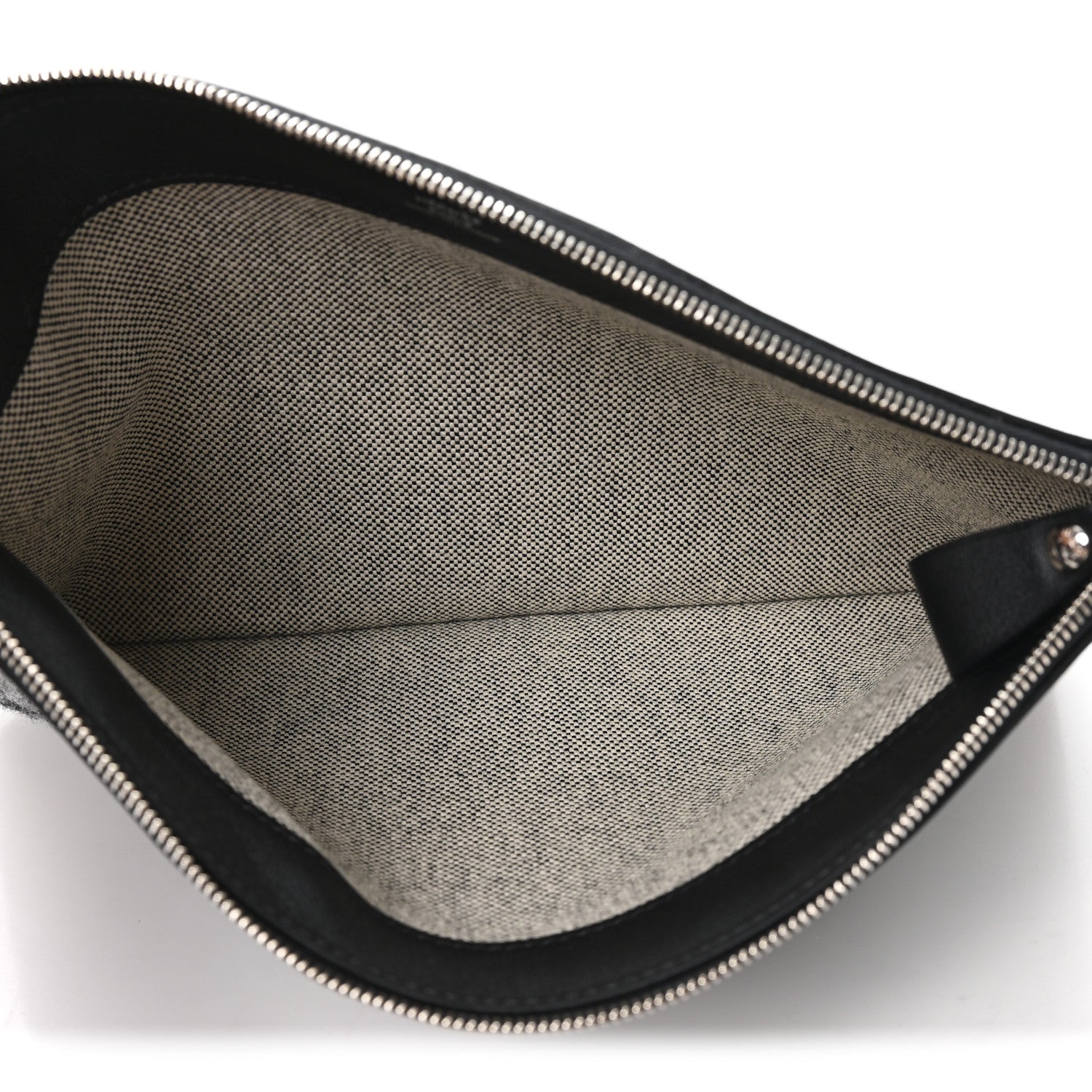 Cashmere Sac Bazar Pouch PM Black Grey