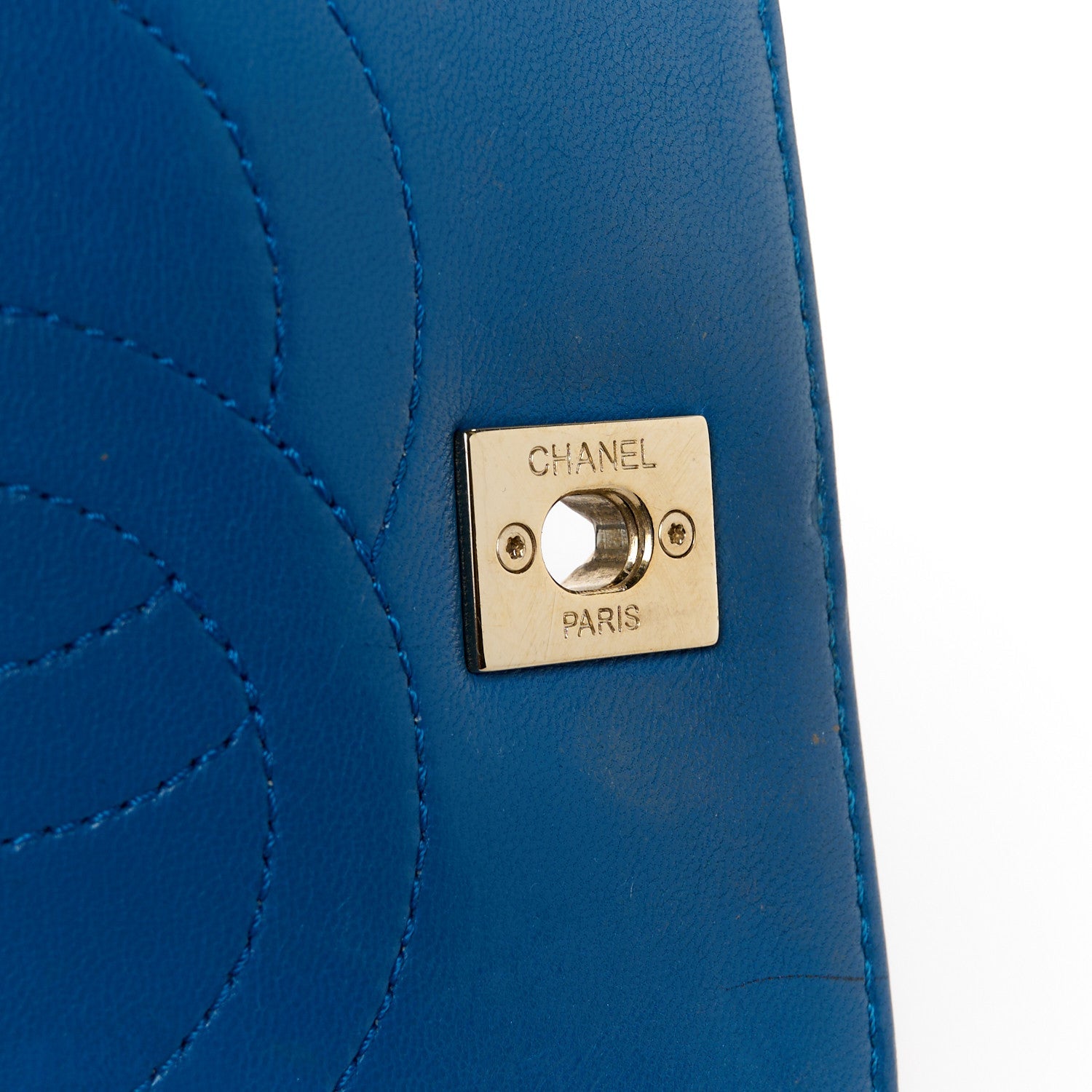 Lambskin Quilted Small Trendy CC Flap Dual Handle Bag Blue
