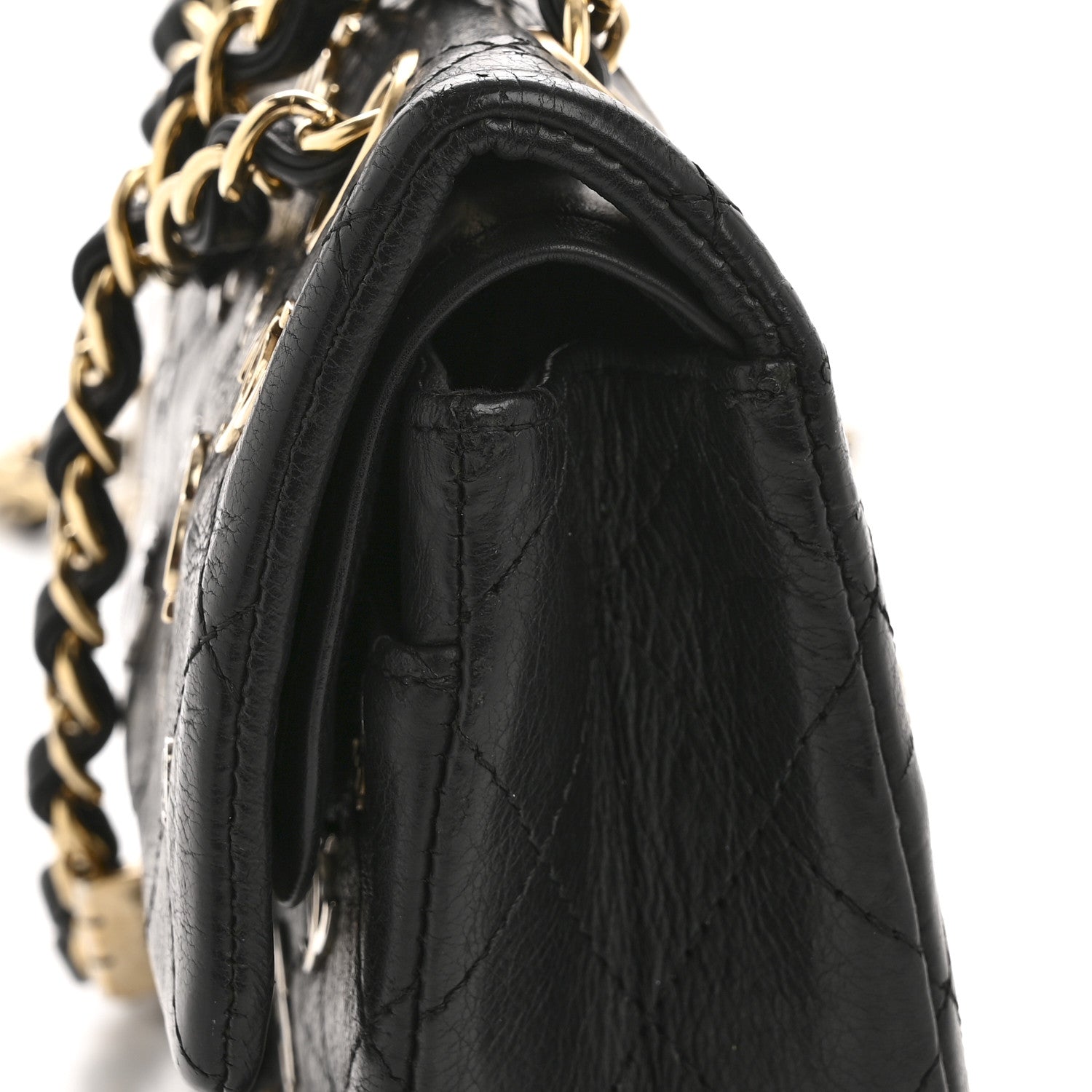 Calfskin CC Punk 2.55 Reissue 224 Flap Black