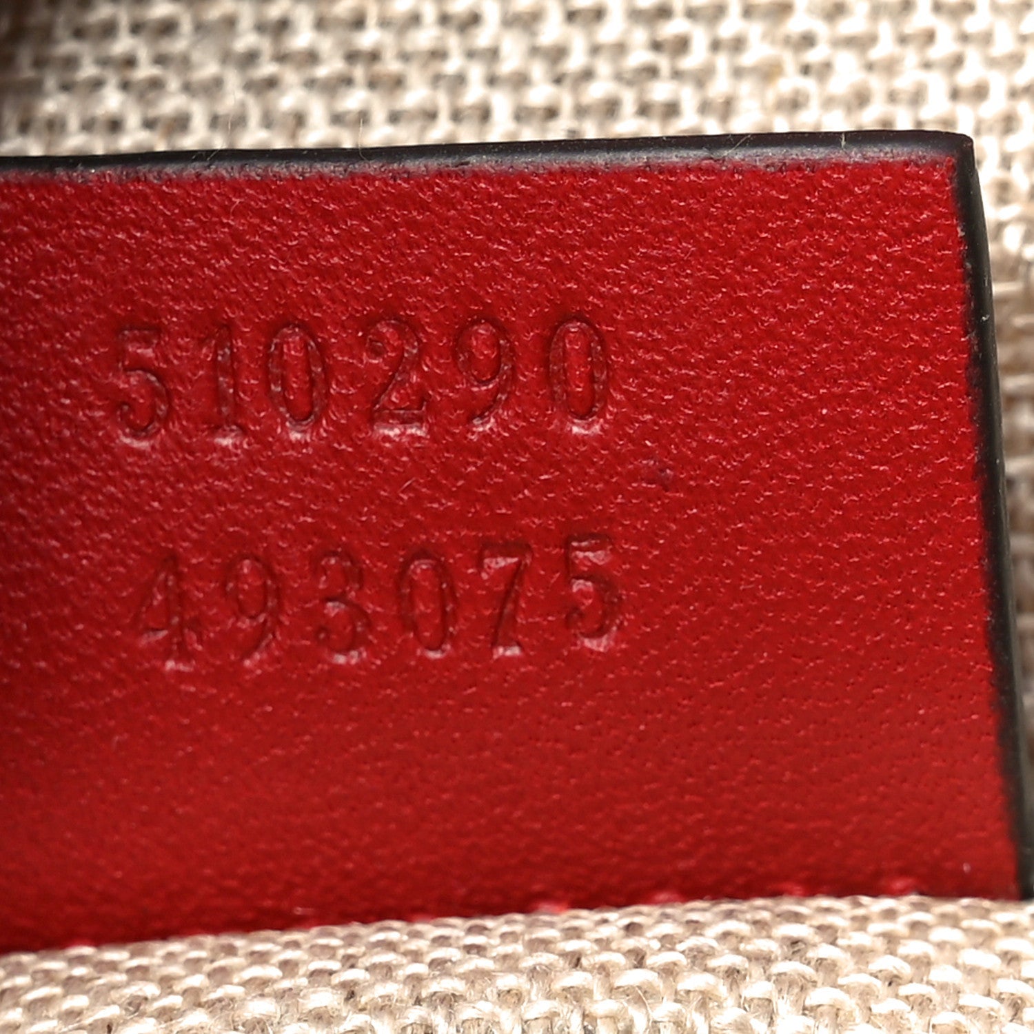 Soft Microguccissima Large Tote Red