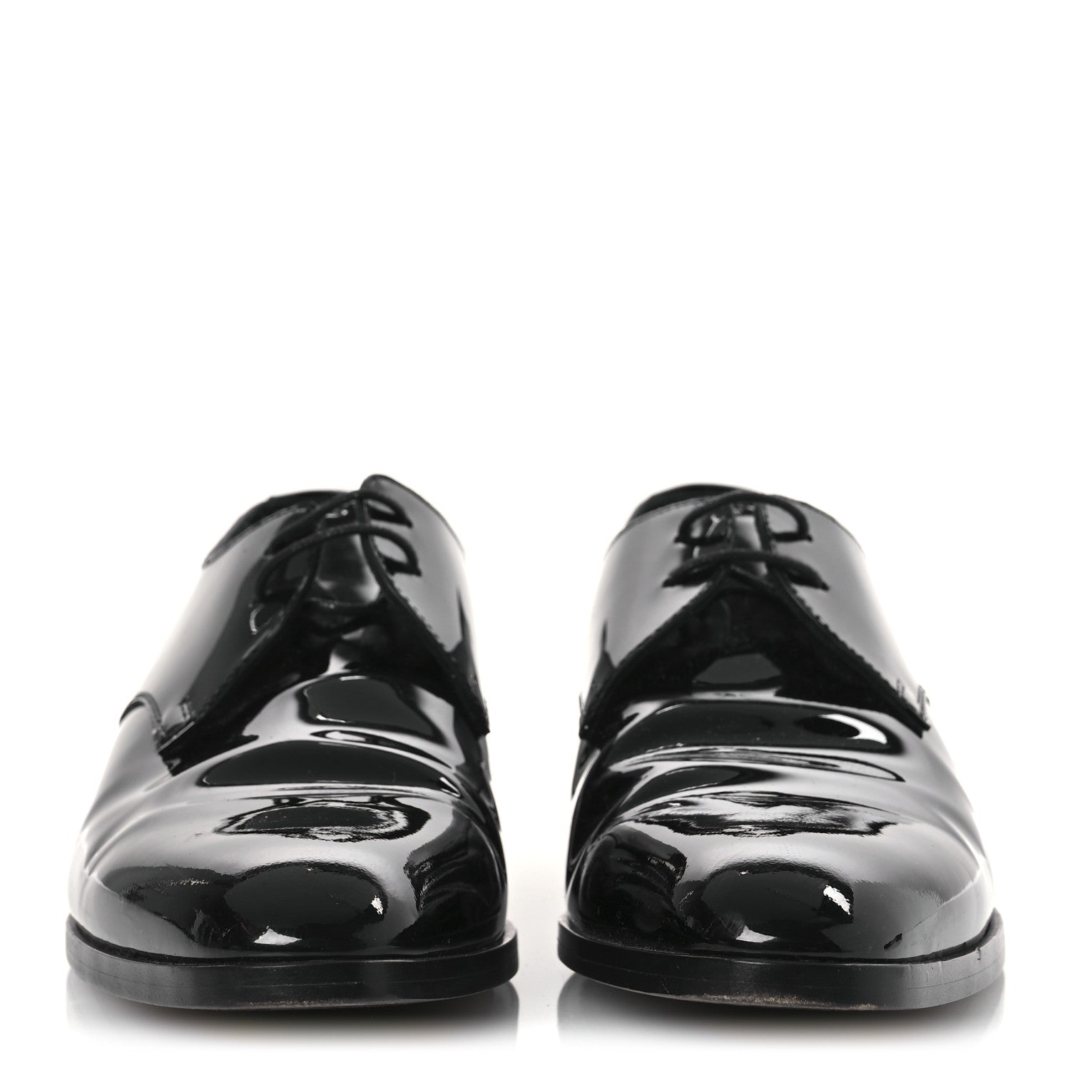 Patent Baltimora Lace Up Derby Shoes 39.5 Black