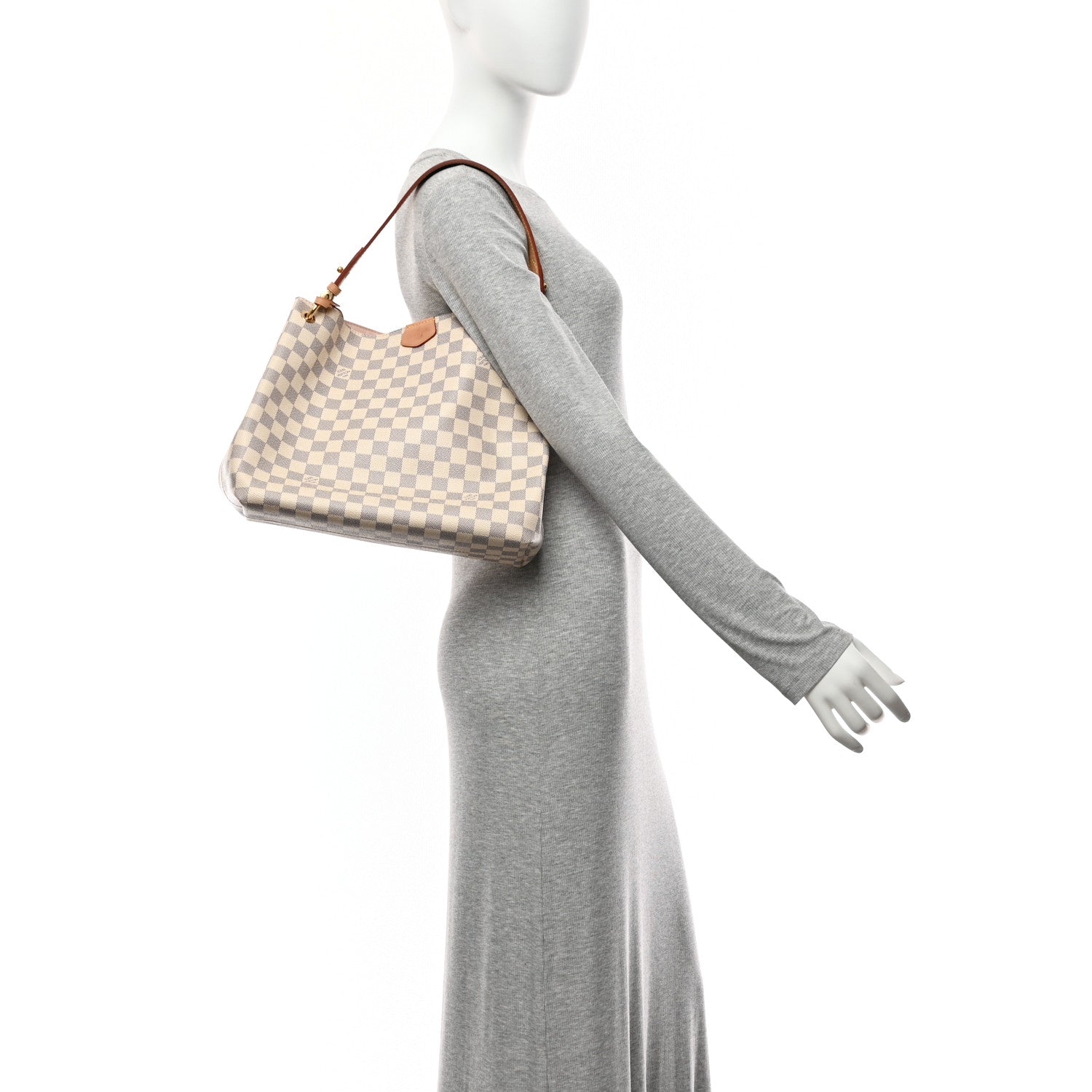 Damier Azur Graceful PM Rose Ballerine