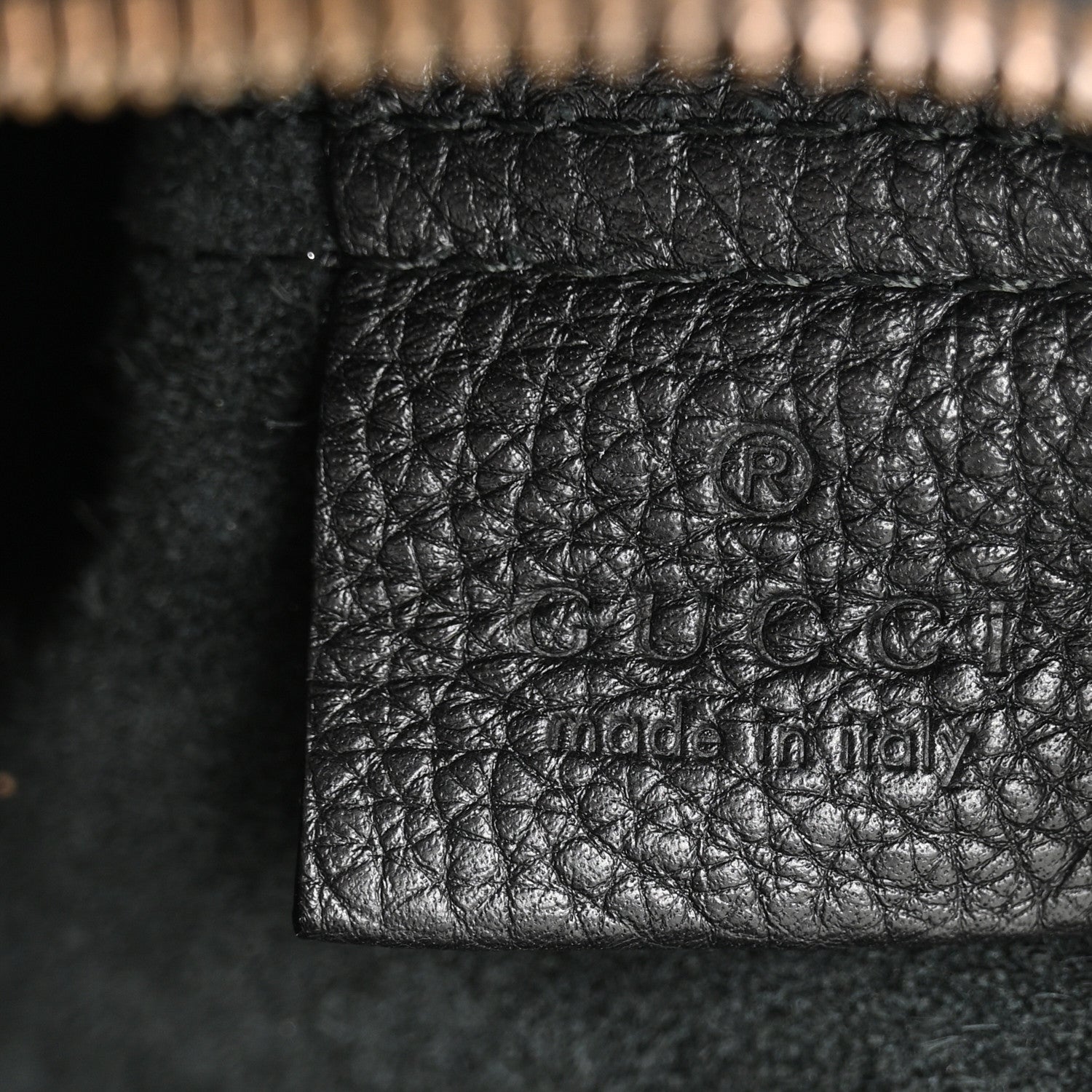 Pebbled Calfskin Large Logo Portfolio Clutch Black