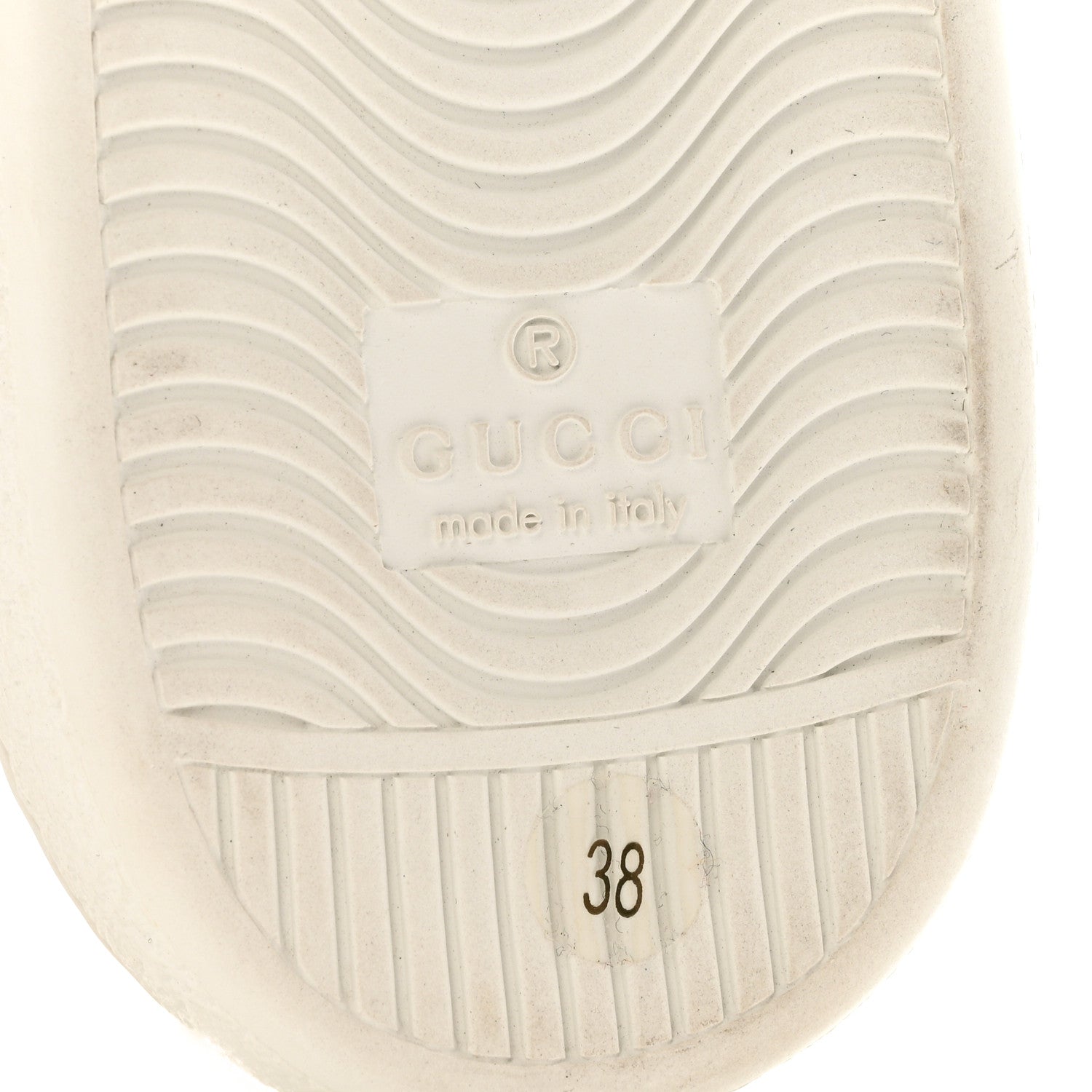 Calfskin Bee Star Embroidered Sylvie Web Ace Sneakers 38 White
