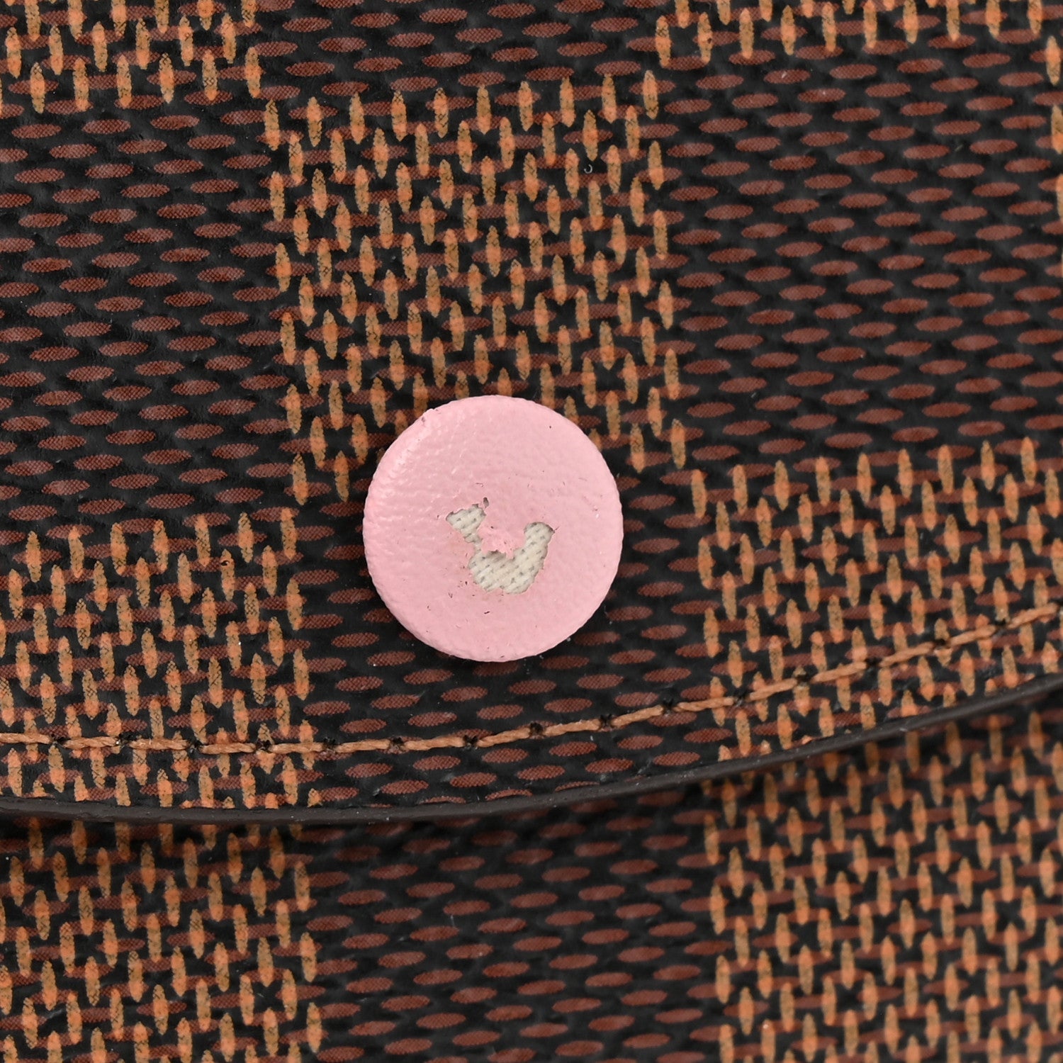 Damier Ebene Rosalie Coin Purse Rose Ballerine