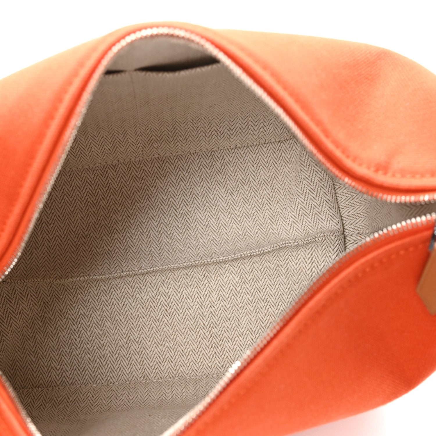Canvas Small Bride-A-Brac Pouch  Orange Burgundy