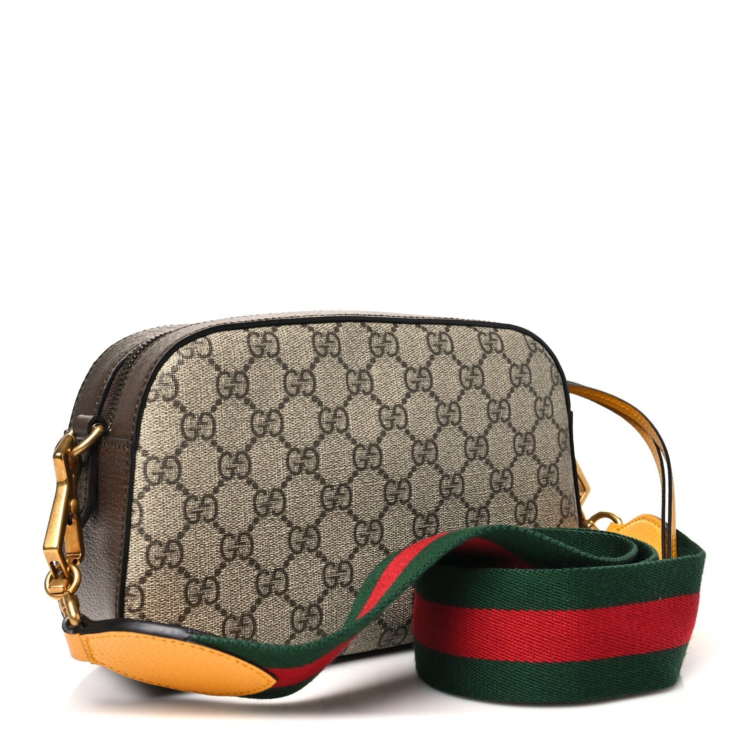 GG Supreme Monogram Web Neo Vintage Shoulder Bag Beige New Acero Crop
