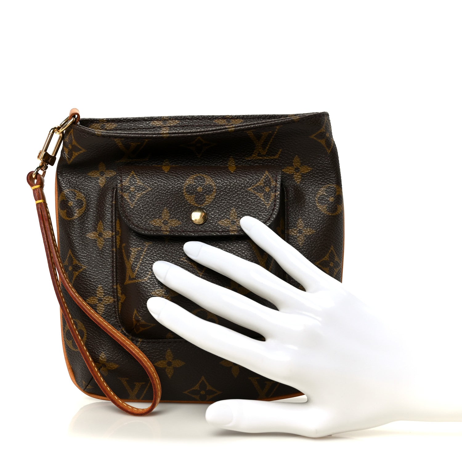 Monogram Partition Wristlet