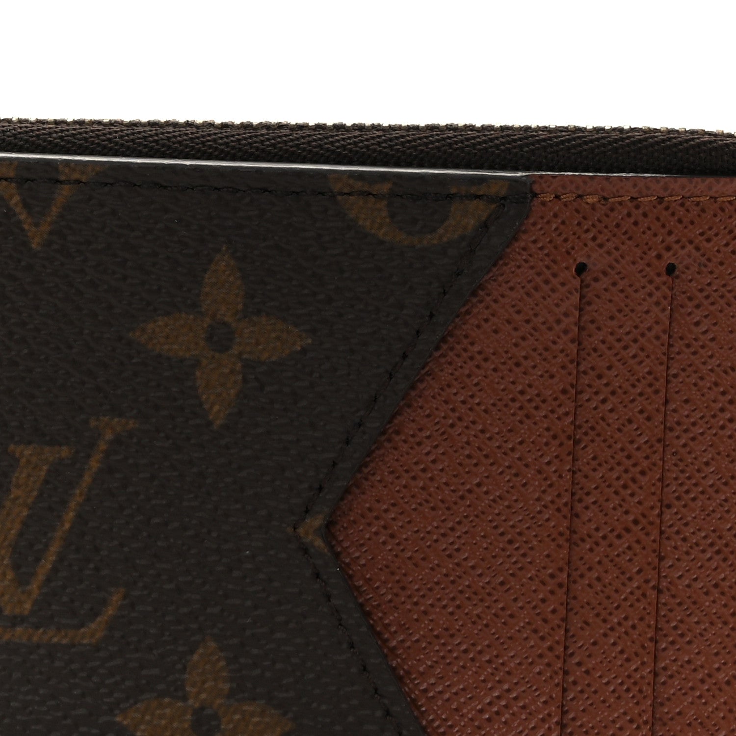 Monogram Zipped Romy Card Holder