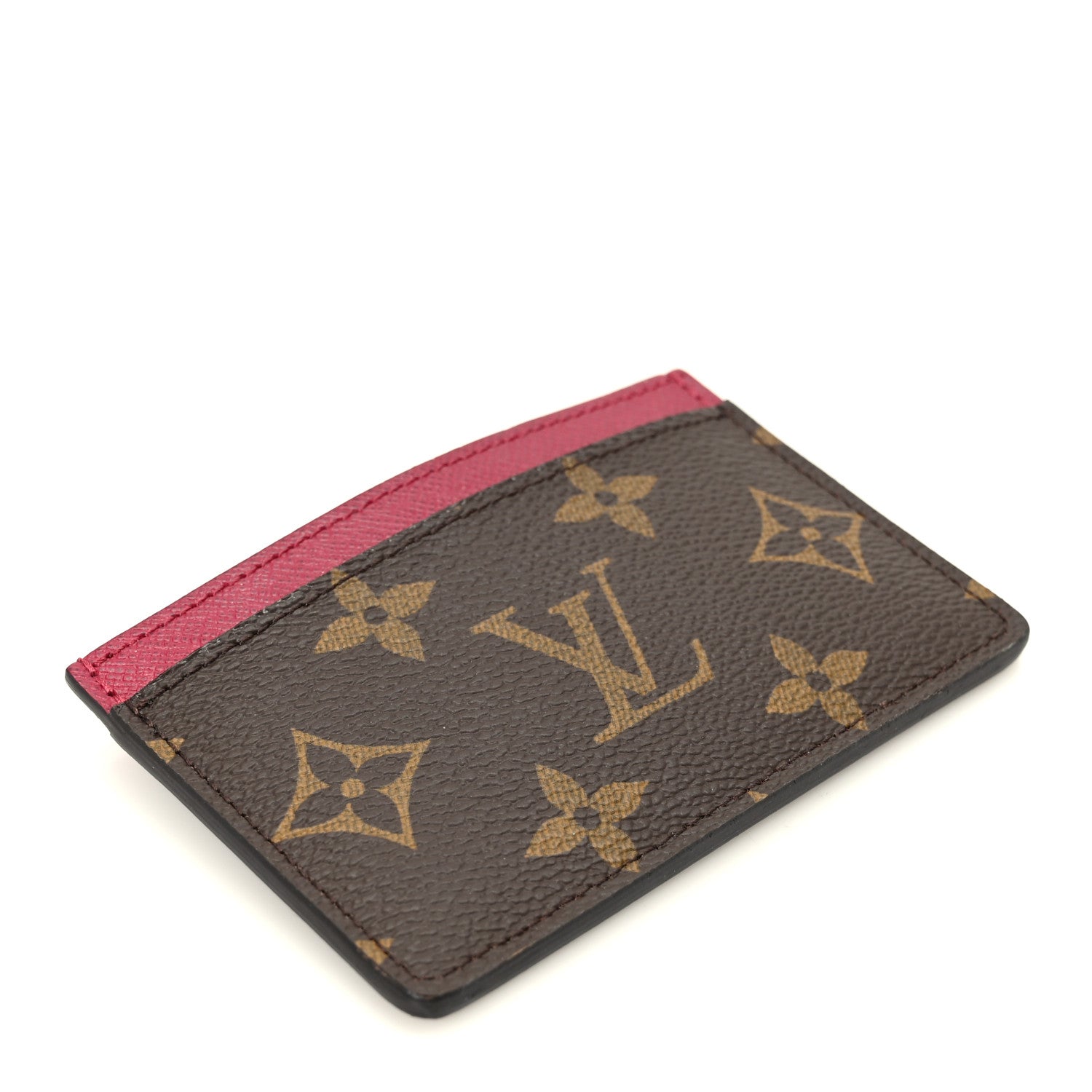 Monogram Card Holder Fuchsia