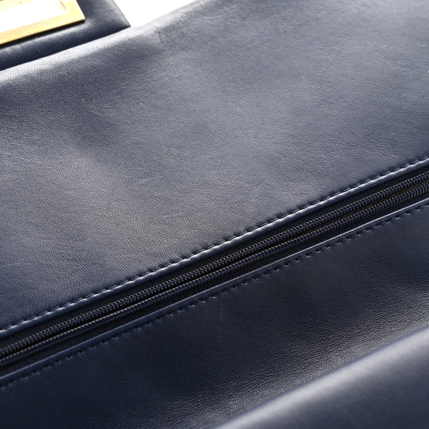 Distressed Patent Quilted 2.55 Reissue 227 Flap Navy