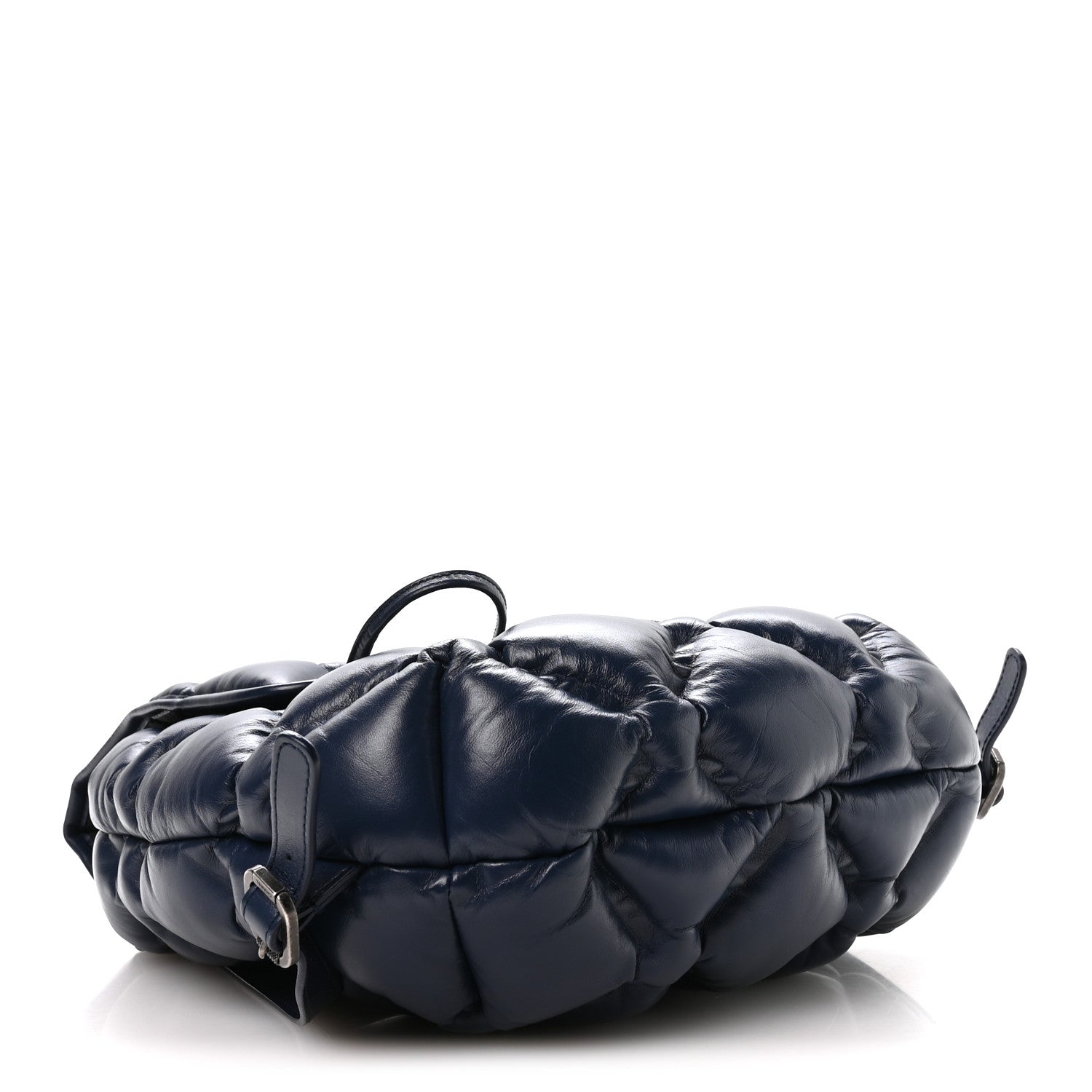 Calfskin Quilted Chesterfield Backpack Blue