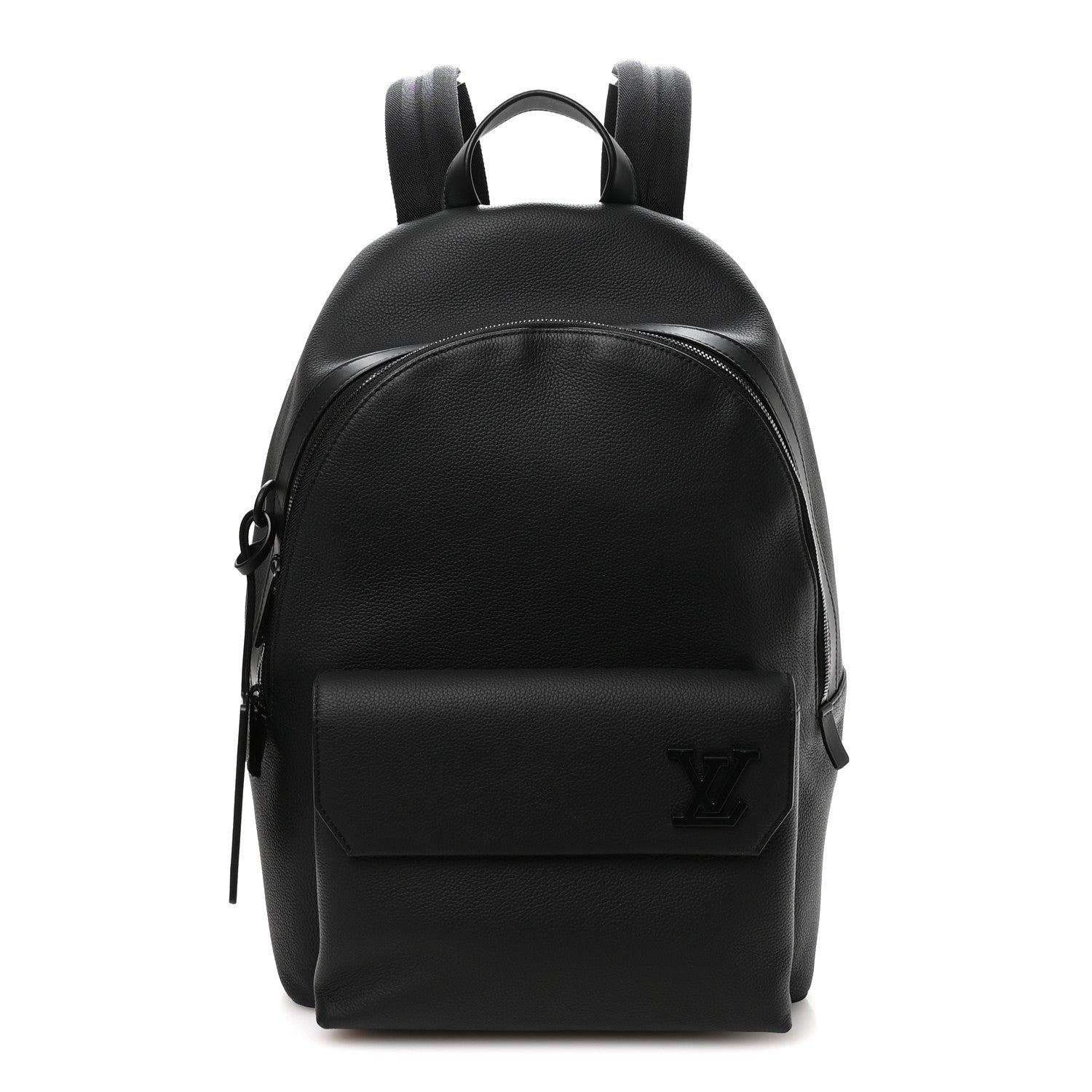 Grained Calfskin Aerogram Takeoff Backpack Black