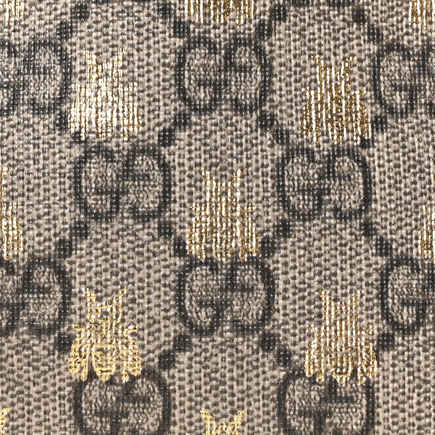 Soft GG Supreme Monogram Bees Small Crossbody Tote Beige Oro Black