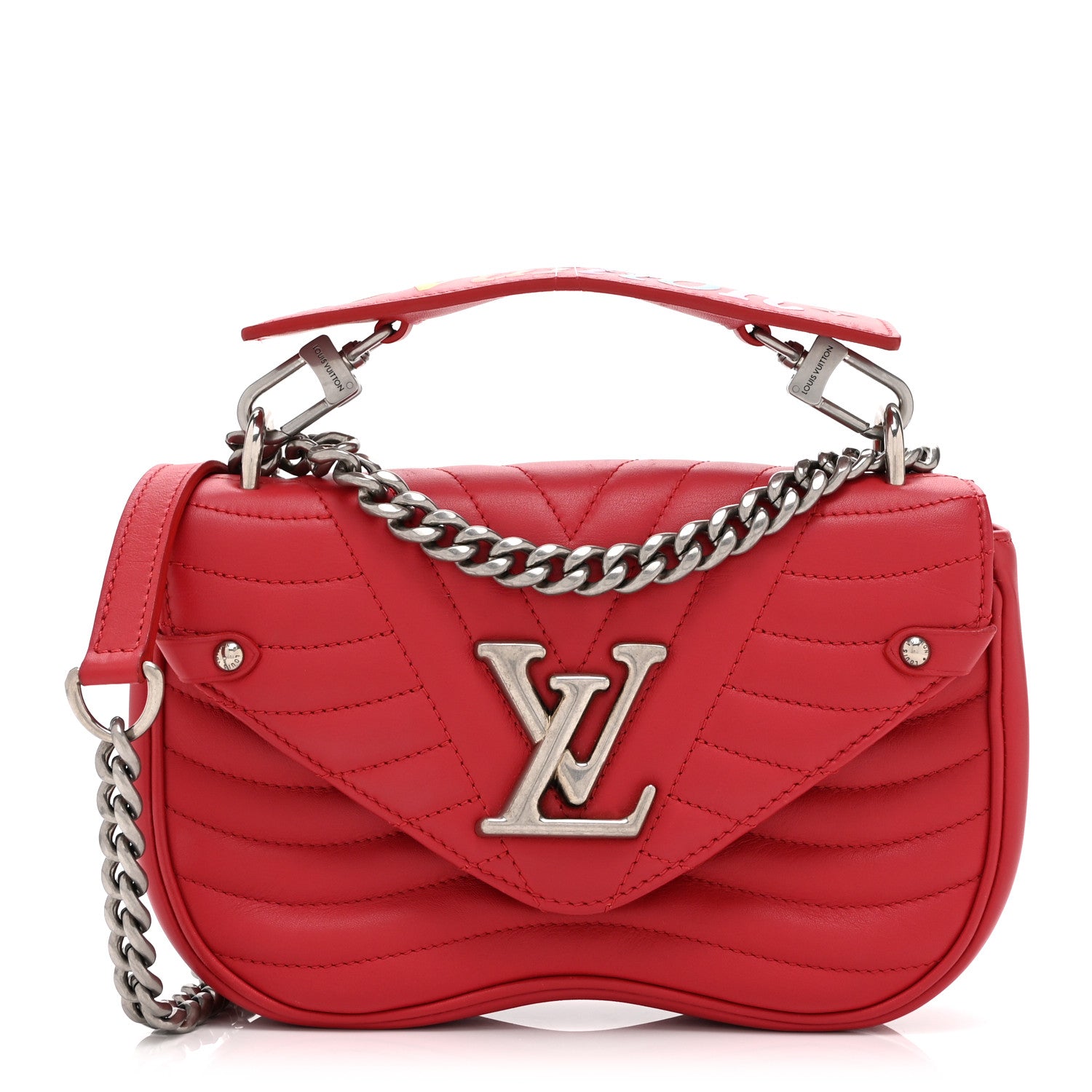 Calfskin New Wave Chain PM Scarlet
