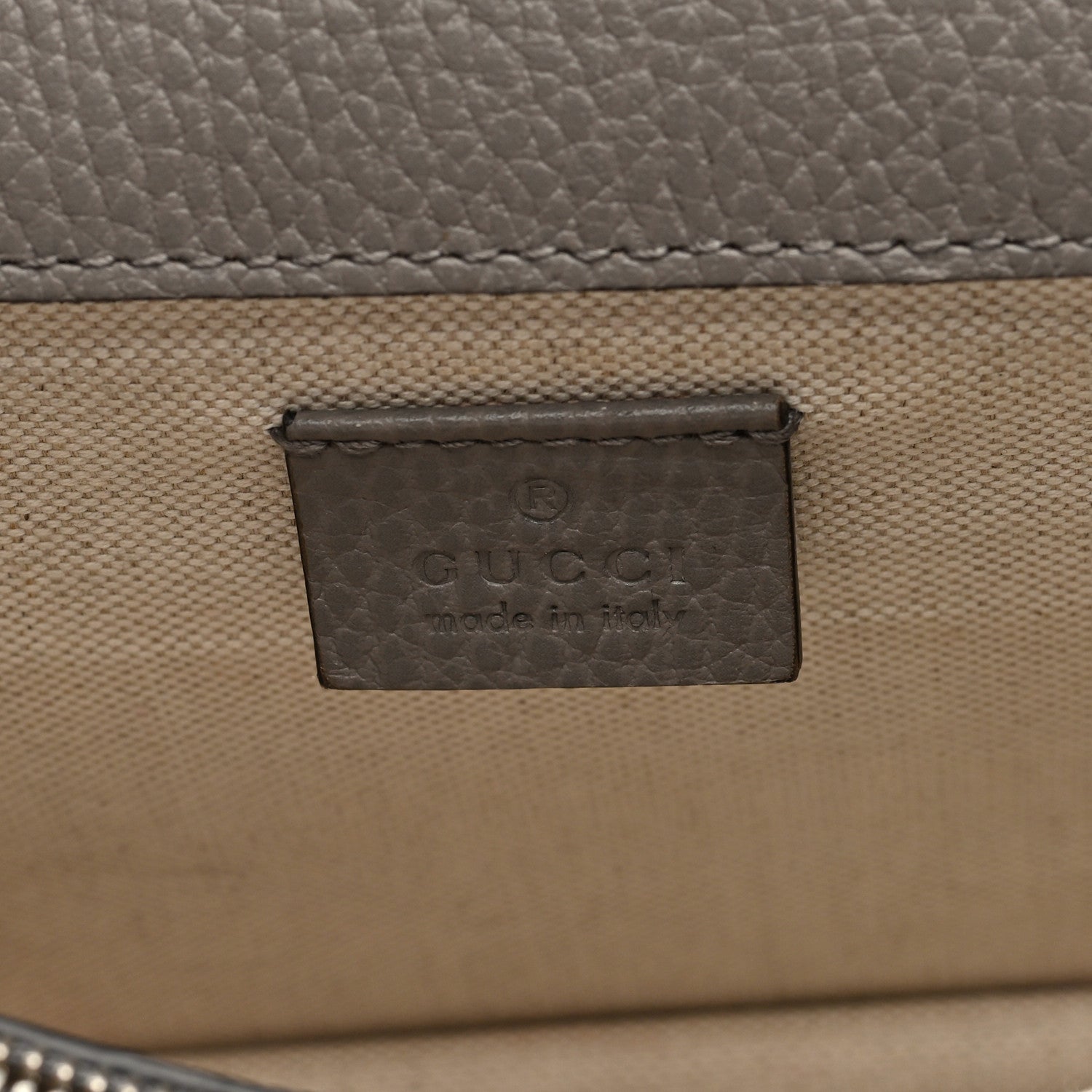 Pebbled Calfskin Small Dionysus Shoulder Bag Dusty Grey