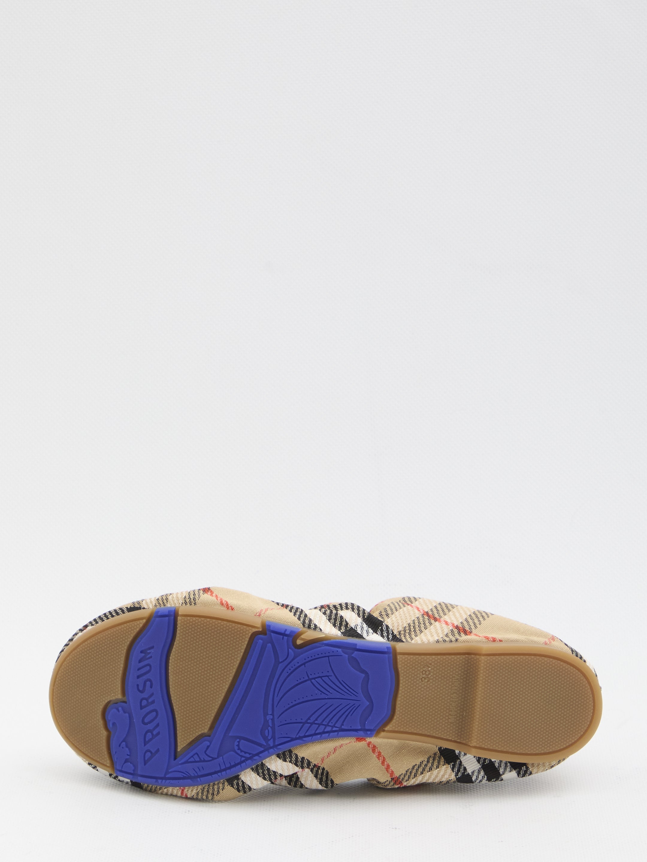 fawn check ballet flats