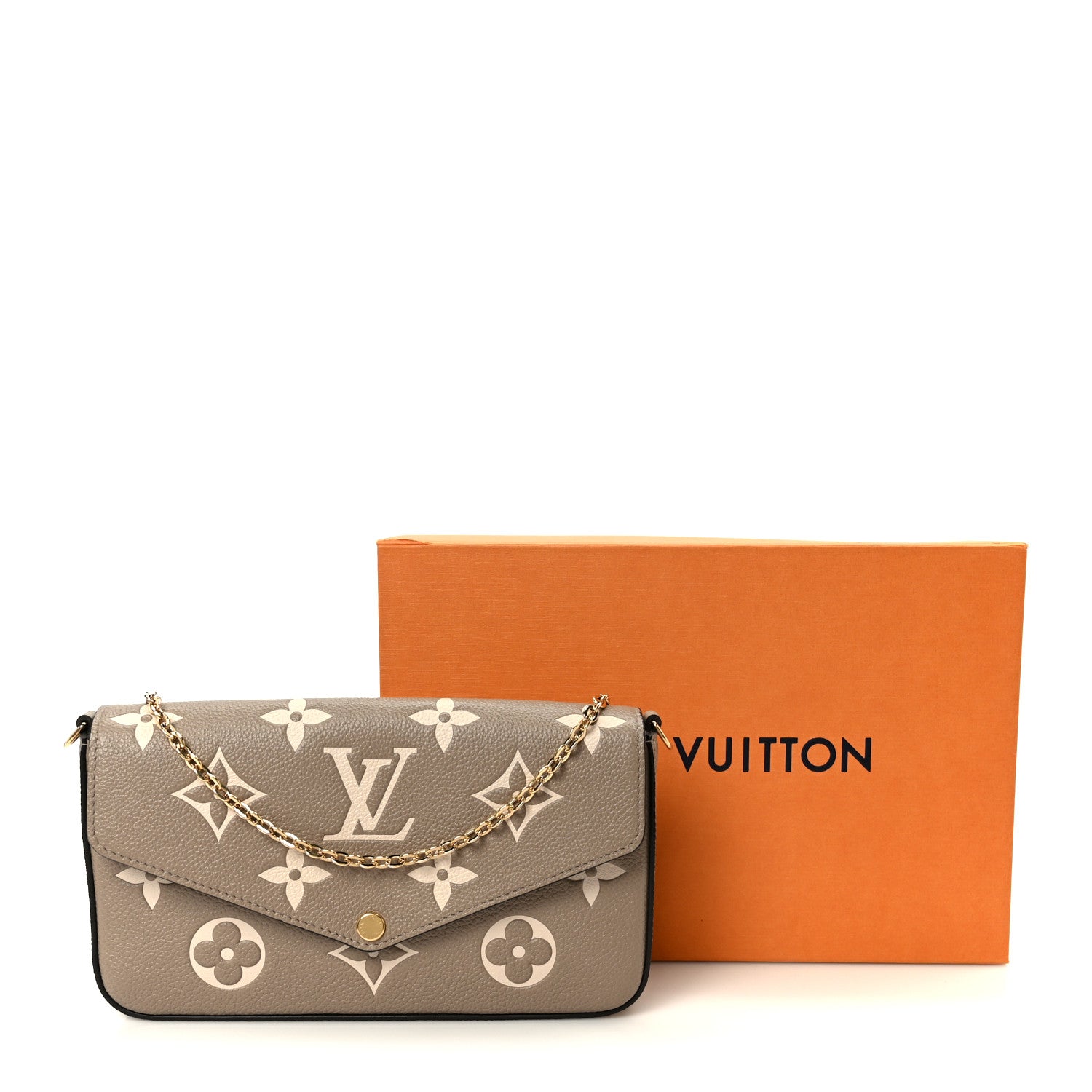Empreinte Monogram Giant Felicie Pochette Tourterelle Creme
