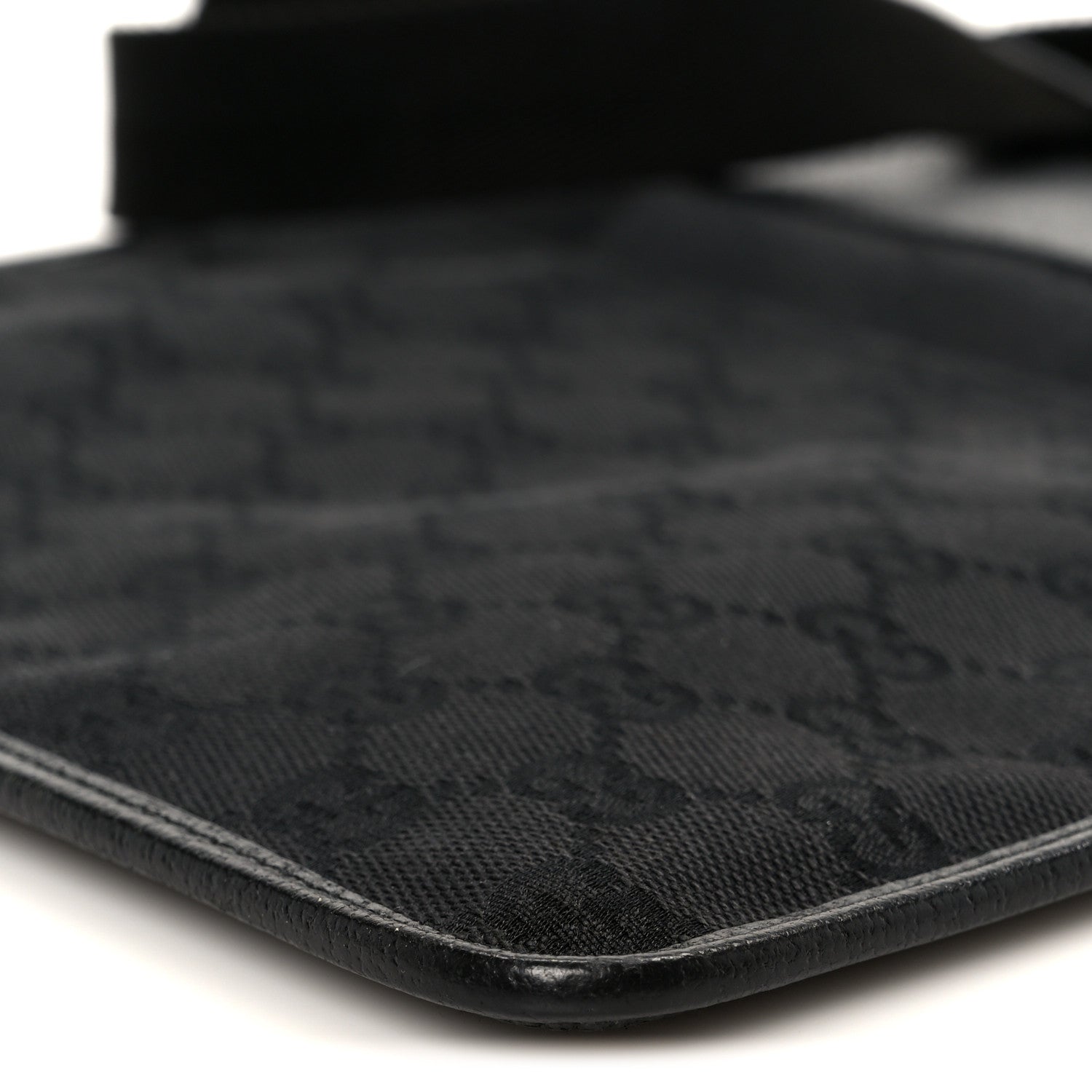 GG Monogram Messenger Crossbody Bag Black