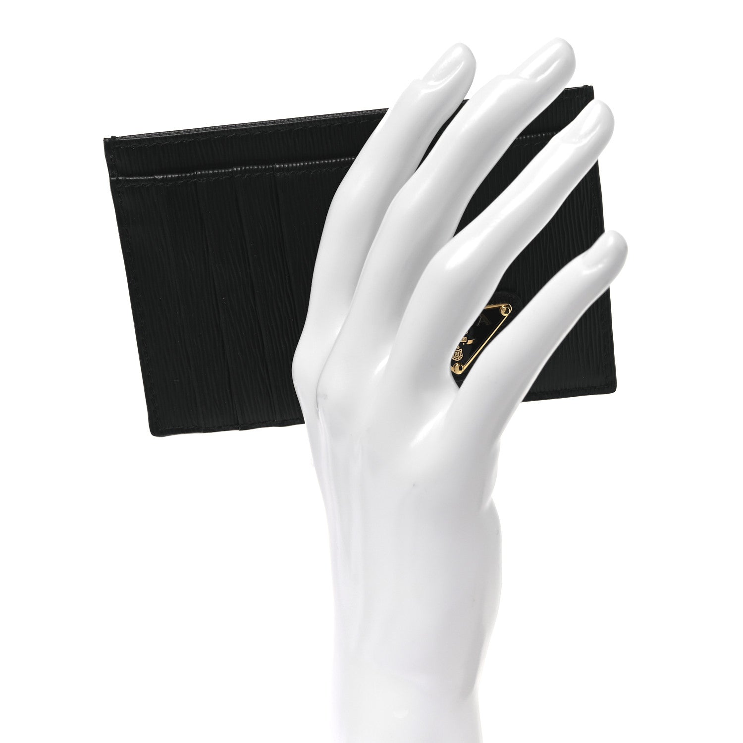 Vitello Move Triangle Logo Card Case Black
