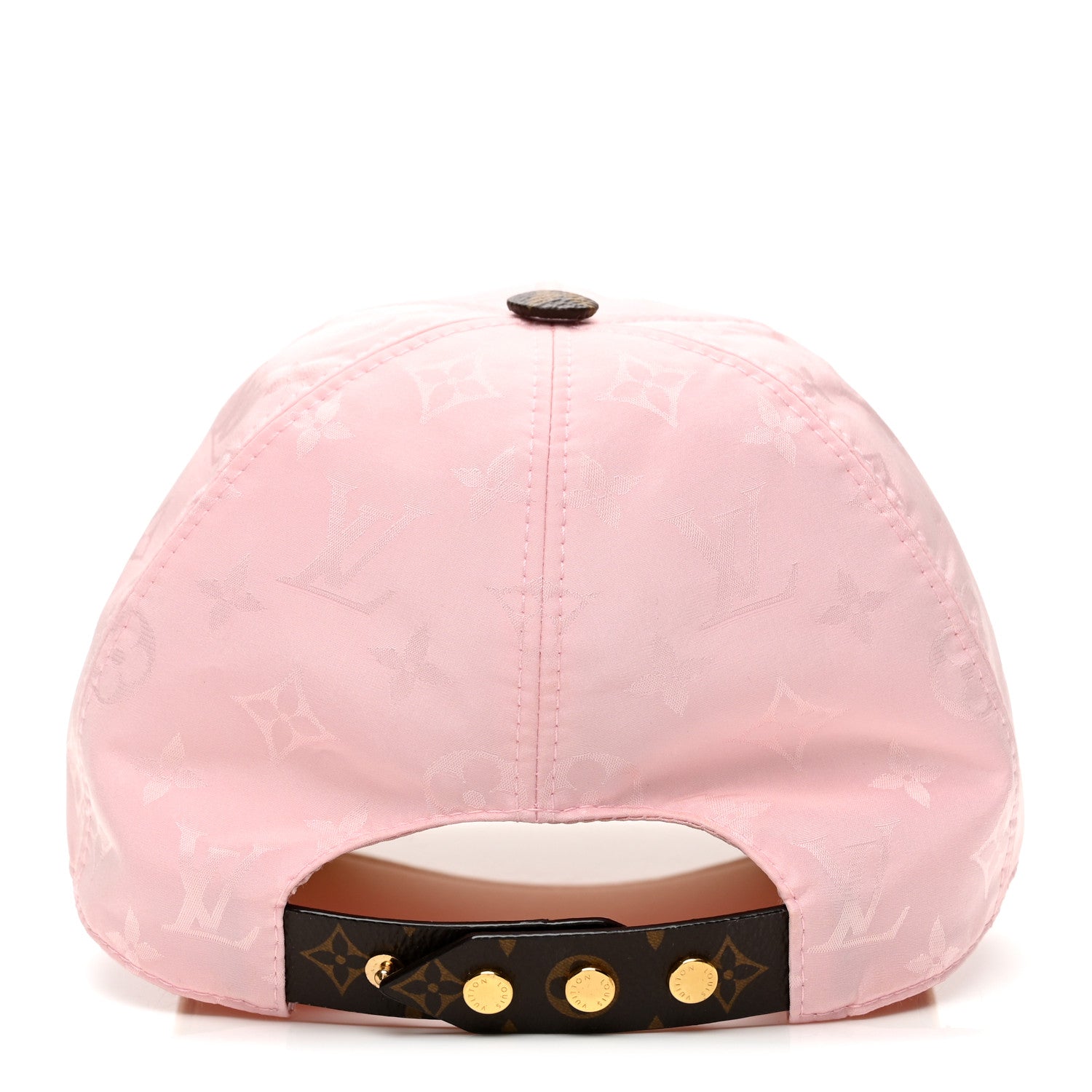 Polyester Silk Monogram LV Get Ready Cap M Pink