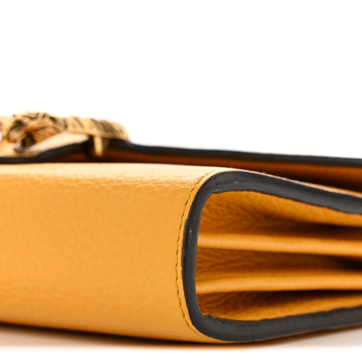 Calfskin Garden Dionysus Chain Wallet Yellow