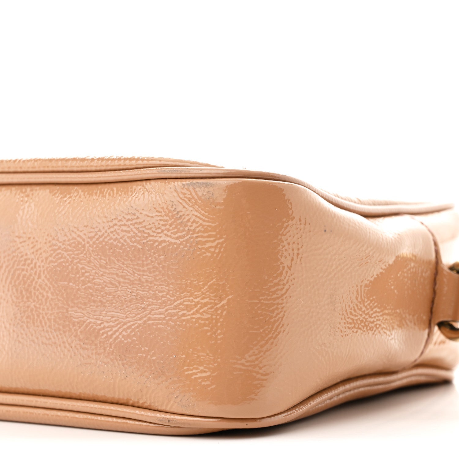 Vernice Naplack Small Soho Disco Bag Dark Cipria
