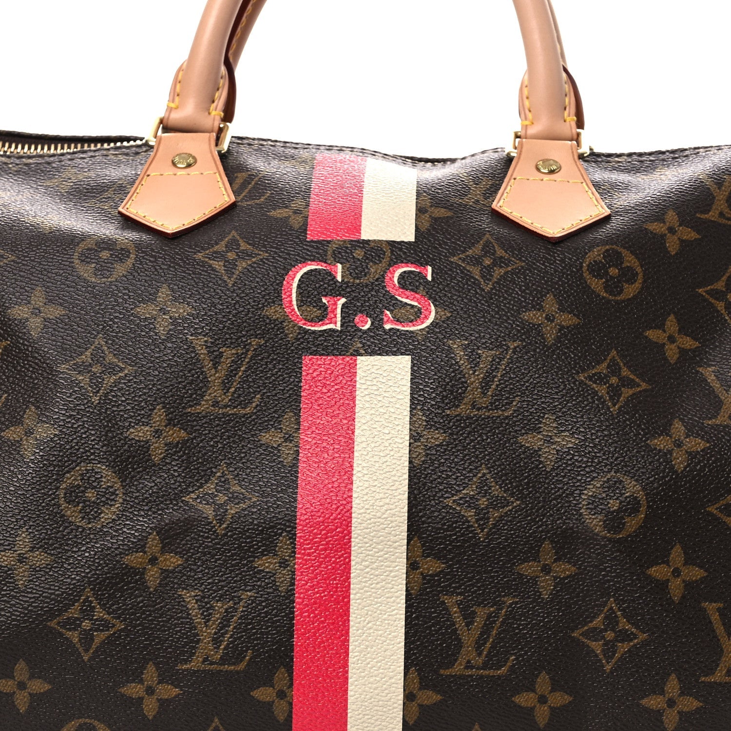 Monogram My LV Heritage Speedy 35 Rouge White
