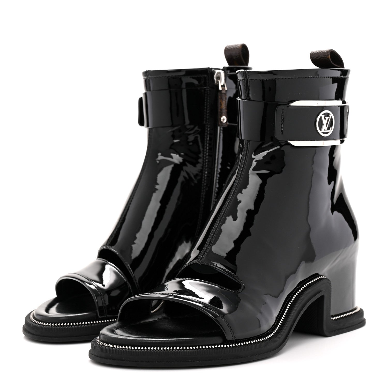 Patent Calfskin Moonlight Boots 37 Black