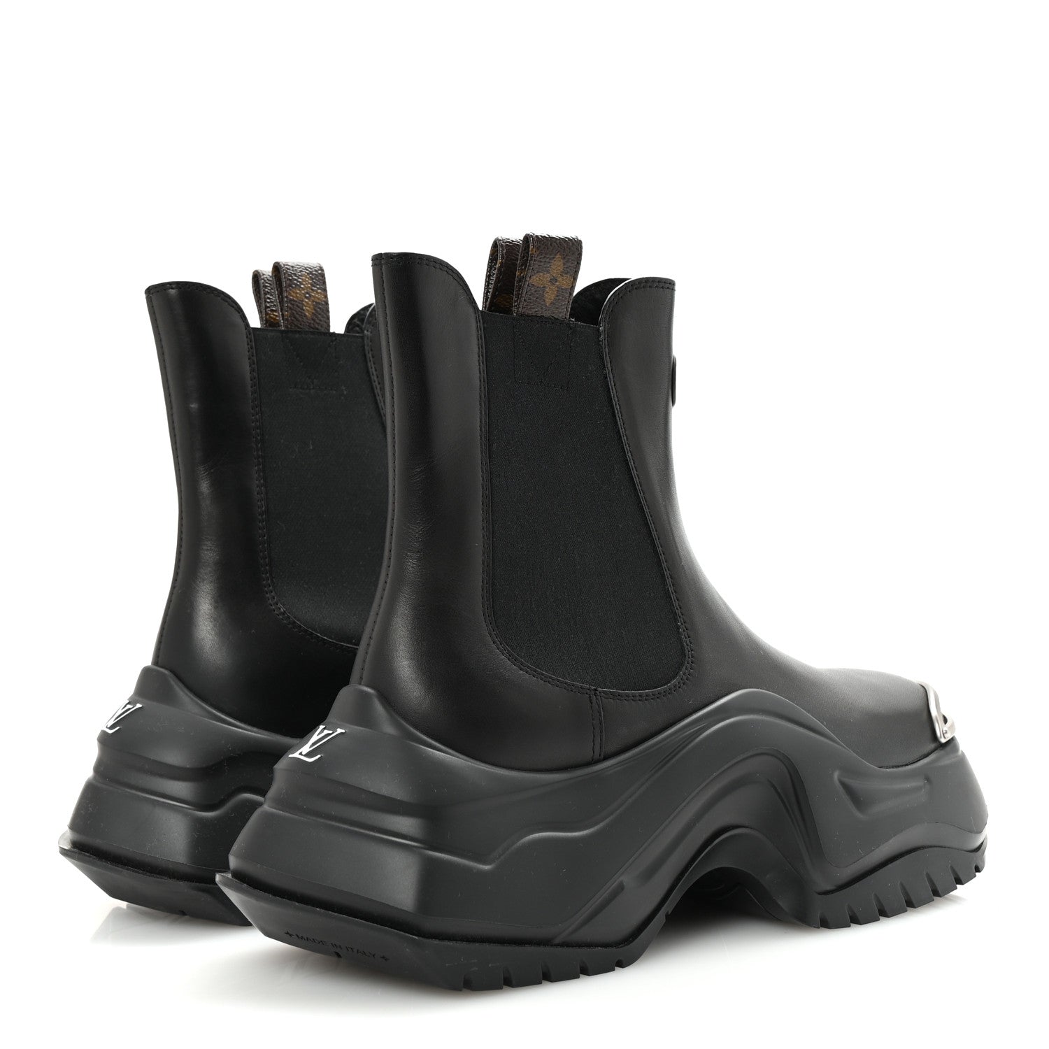 Calfskin Archlight 2.0 Block Heel Ankle Boots 38.5 Black