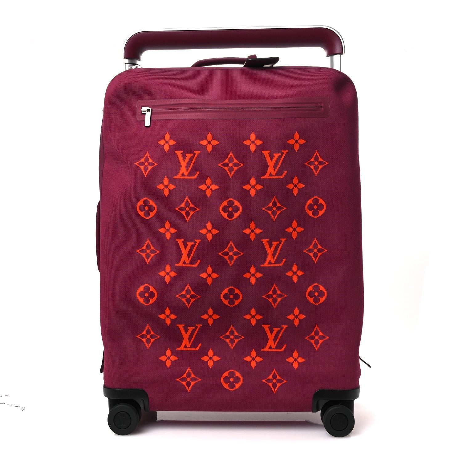 Knit Monogram Horizon Soft 55 Suitcase Fuchsia