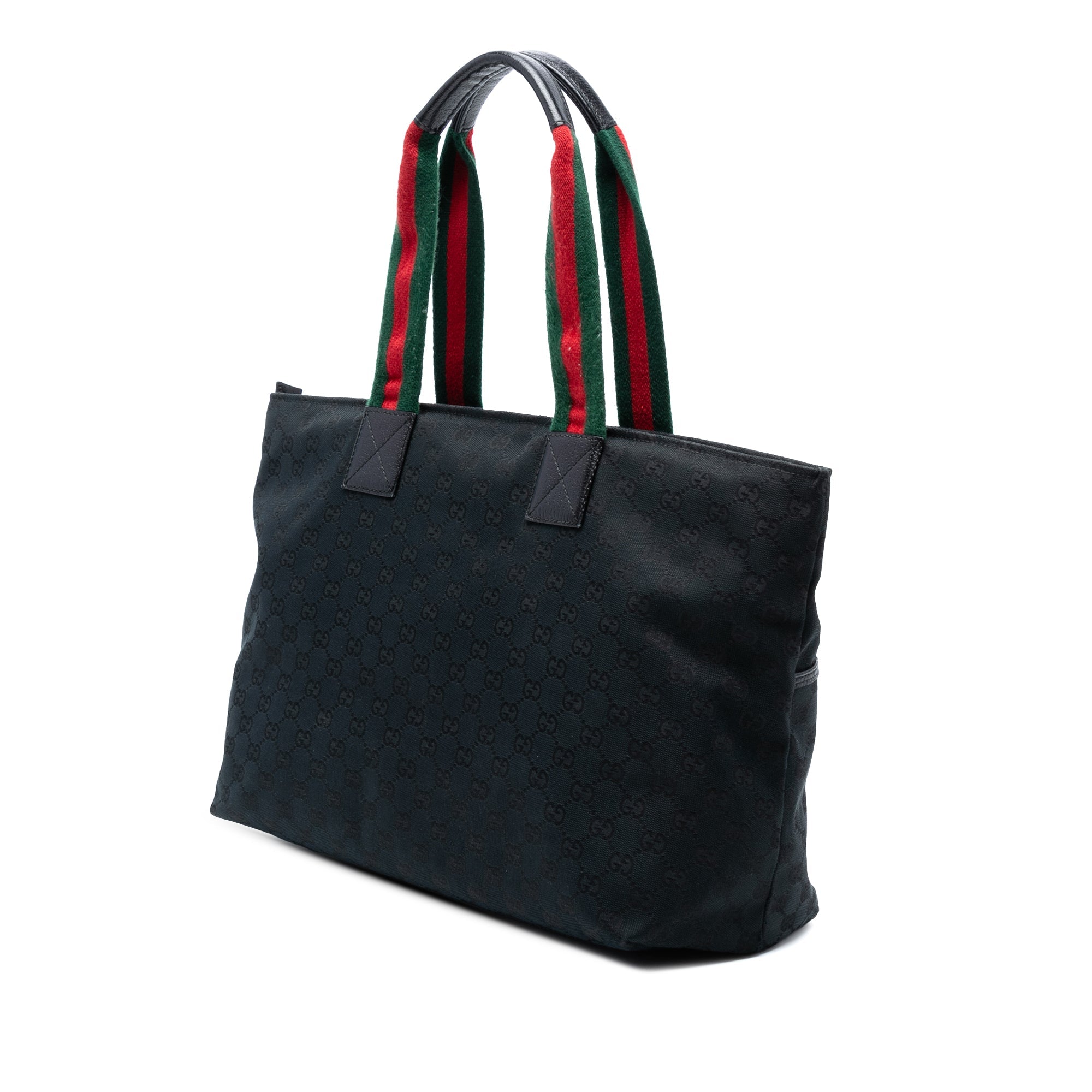 Diaper Web Strap Tote GG Canvas Large