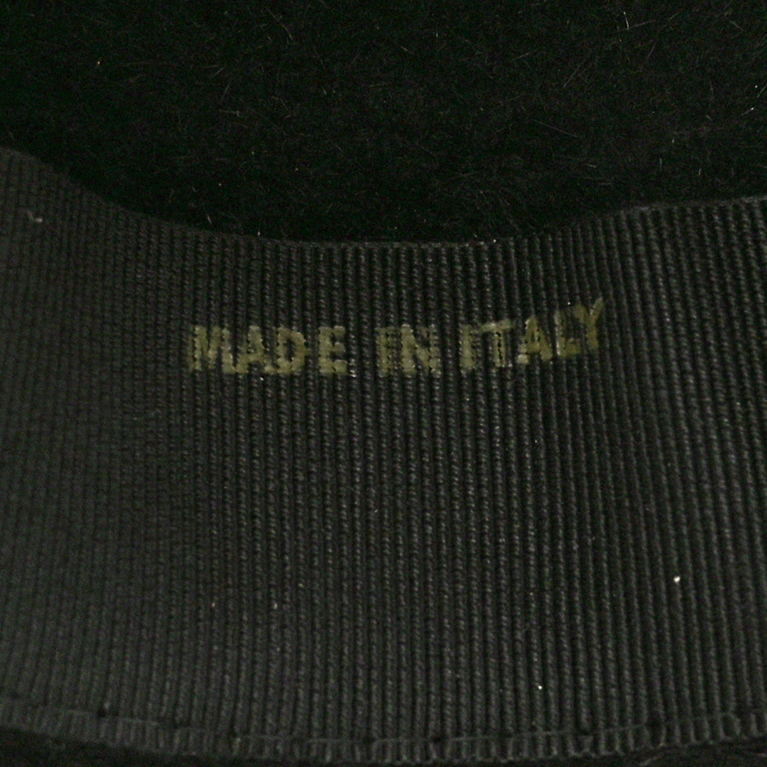 Rabbit Felt Lambskin Hat 58 Black