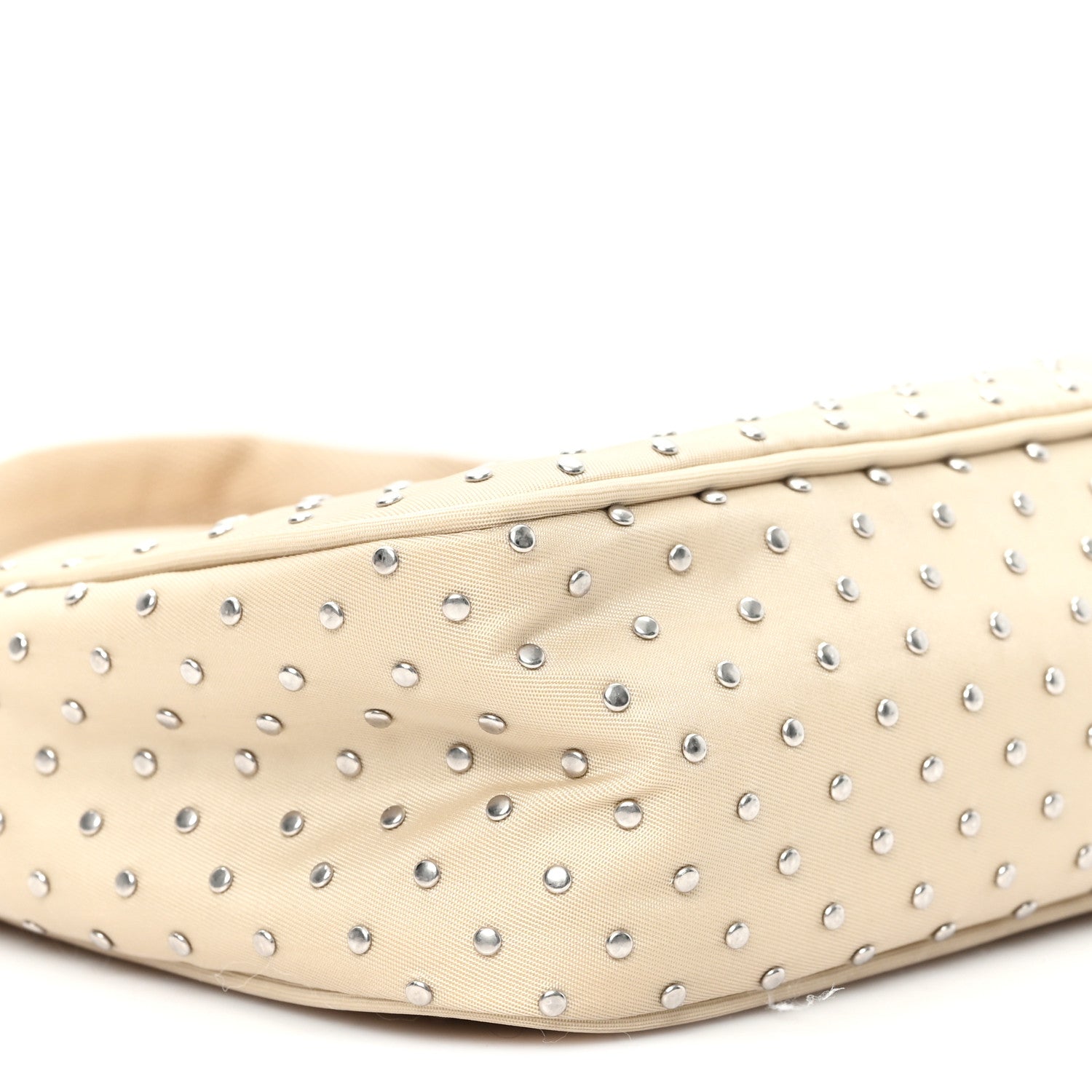 Tessuto Nylon Studded Mini Re-Edition Bag Deserto