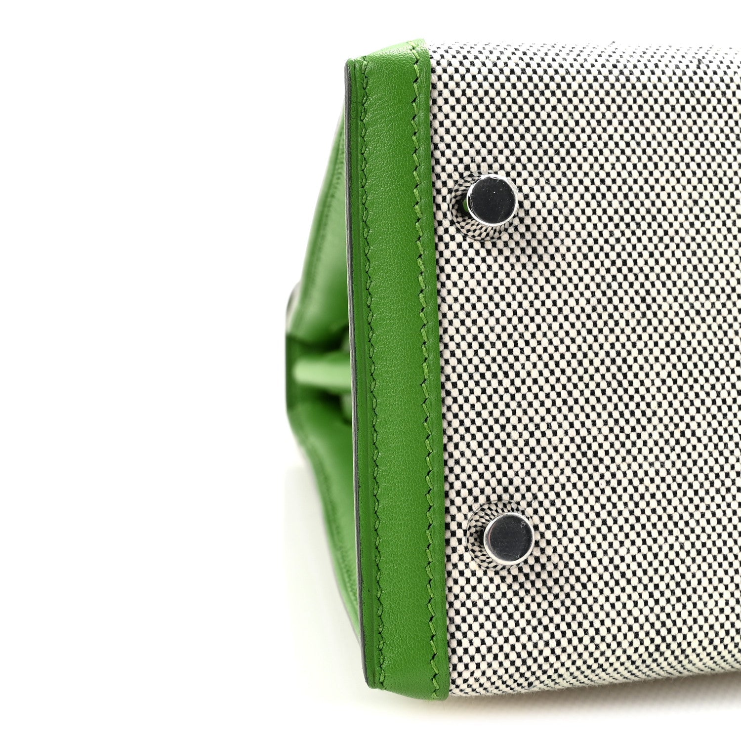 Toile H Swift Kelly Sellier 25 Ecru Vert Yucca