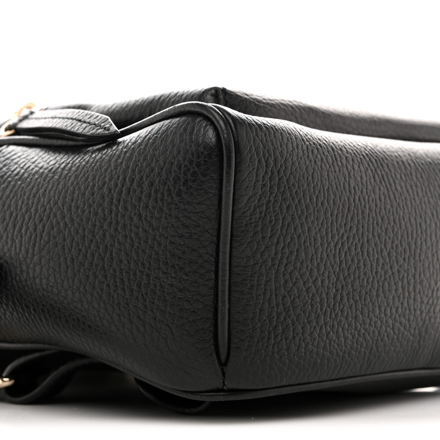 Pebbled Calfskin Soho Chain Backpack Black