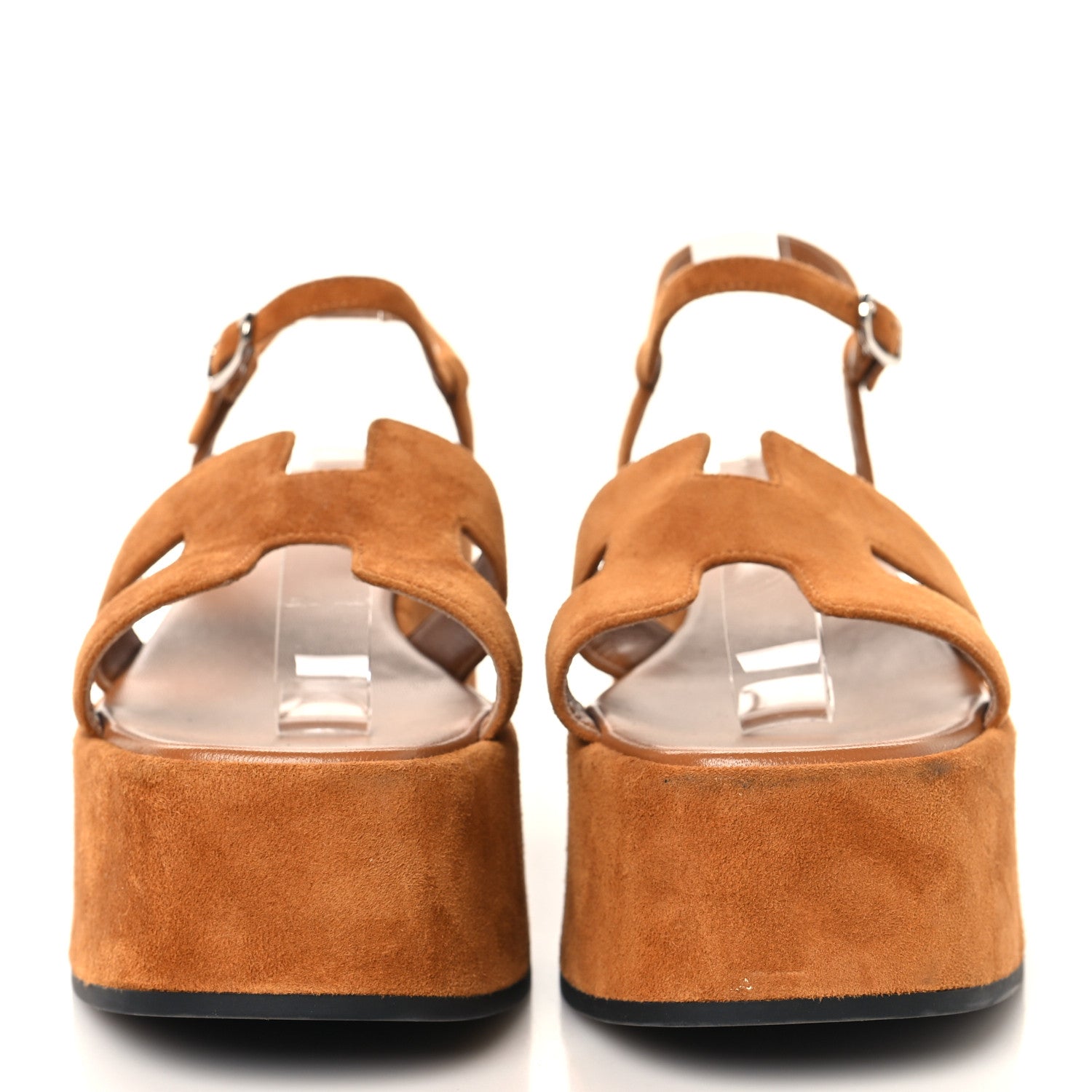 Suede Goatskin Jam 30 Sandals 38 Naturel