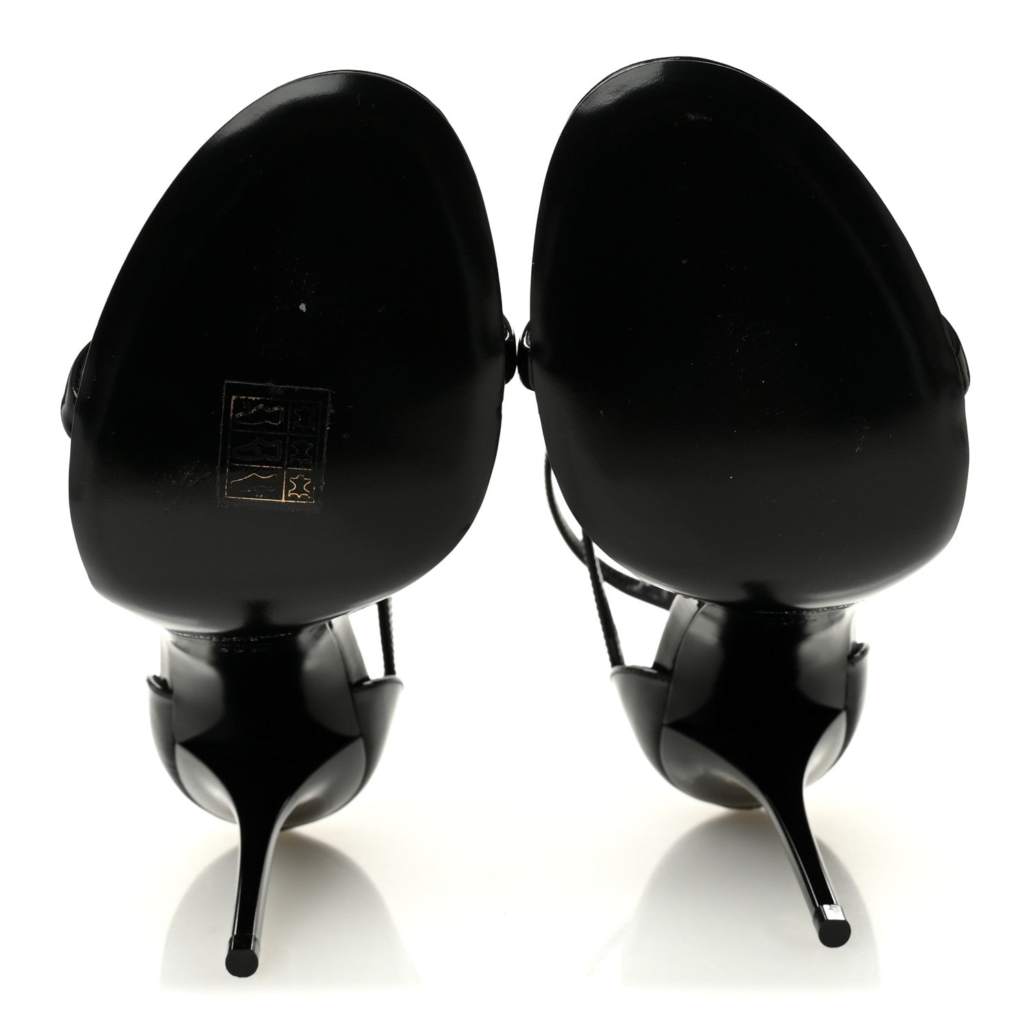 Patent Cassandra 100 Ankle Strap Sandals 39.5 Black