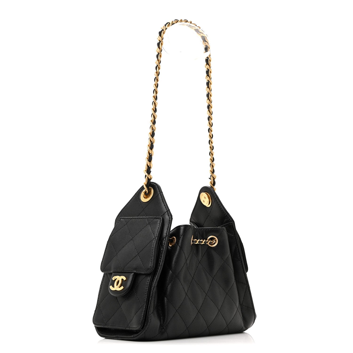 Caviar Quilted Mini Chanel 25 Handbag Black