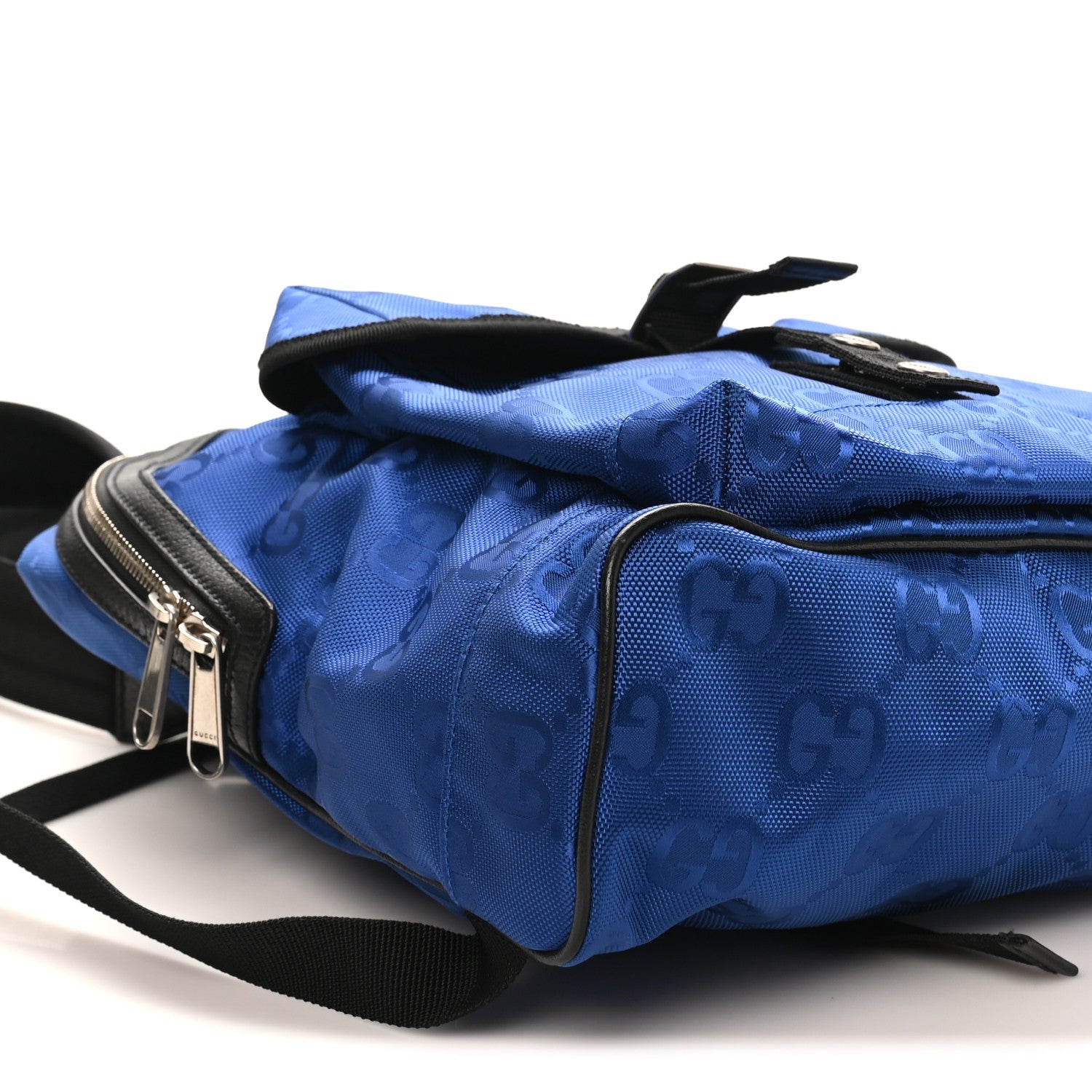Econyl Nylon Monogram Off The Grid Backpack Guilted Blue Black