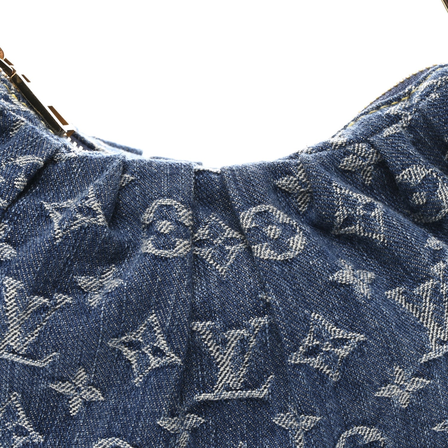 Monogram Denim Pochette Valley Blue