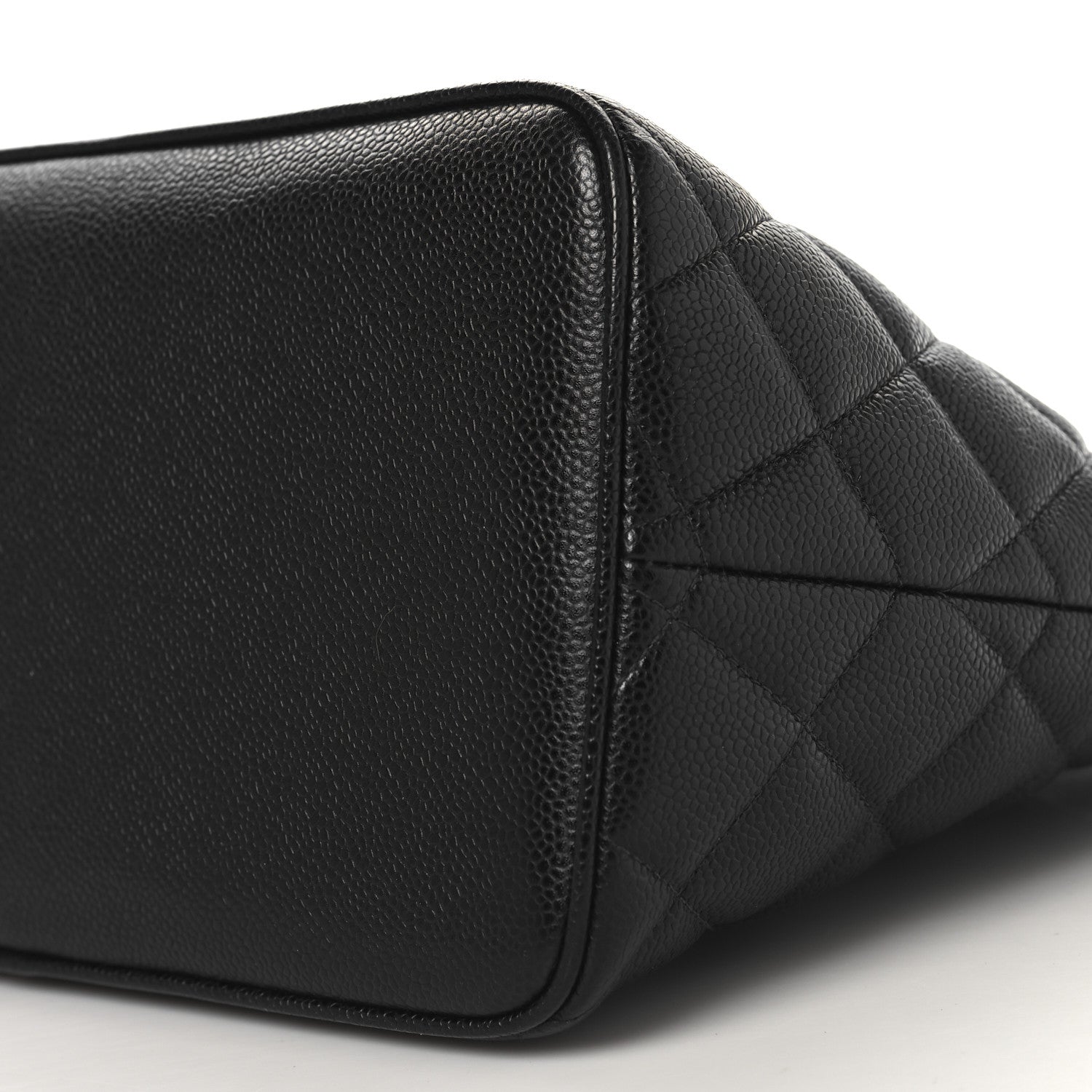 Caviar Quilted Medallion Tote Black