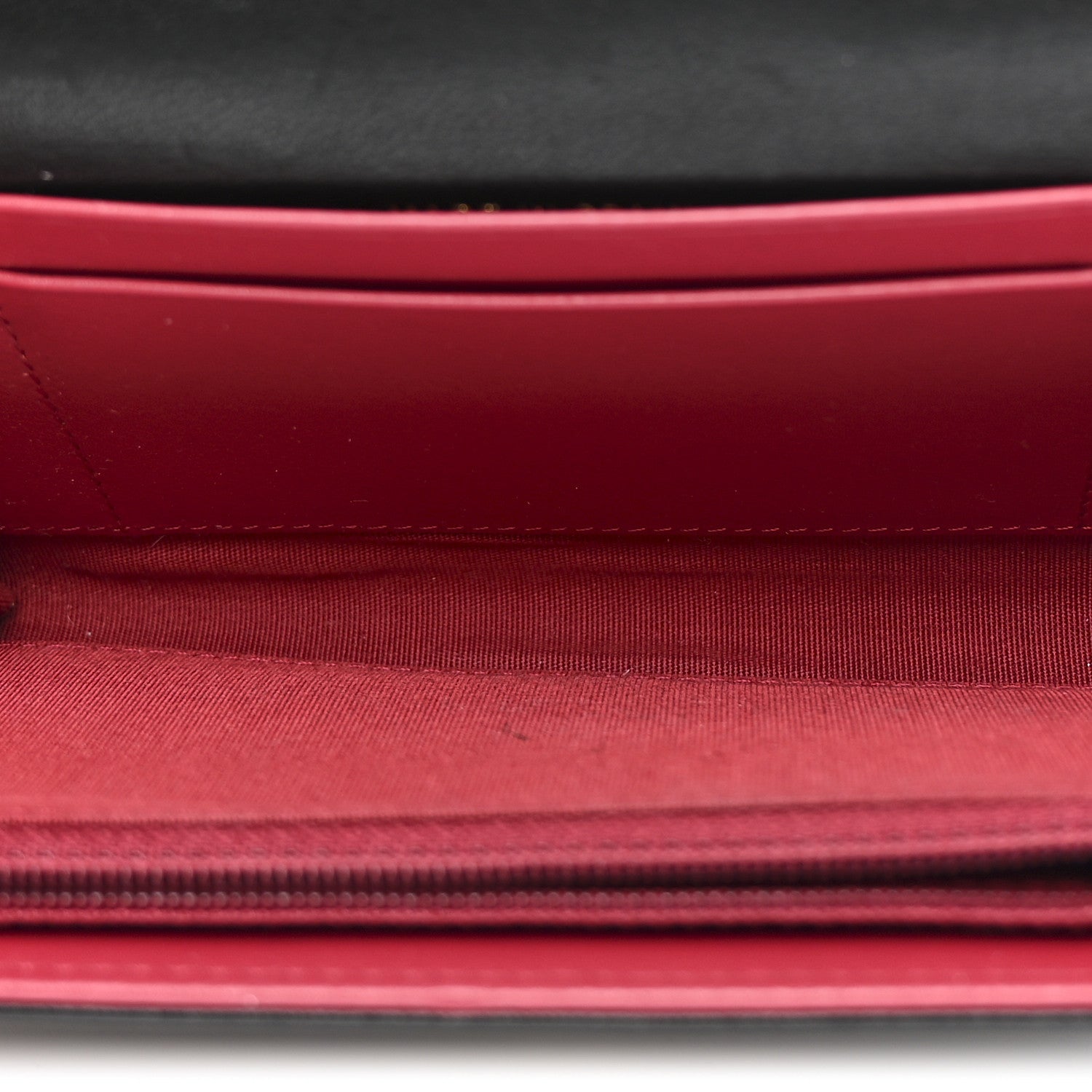 Lambskin Quilted Chanel 19 Flap Wallet Black