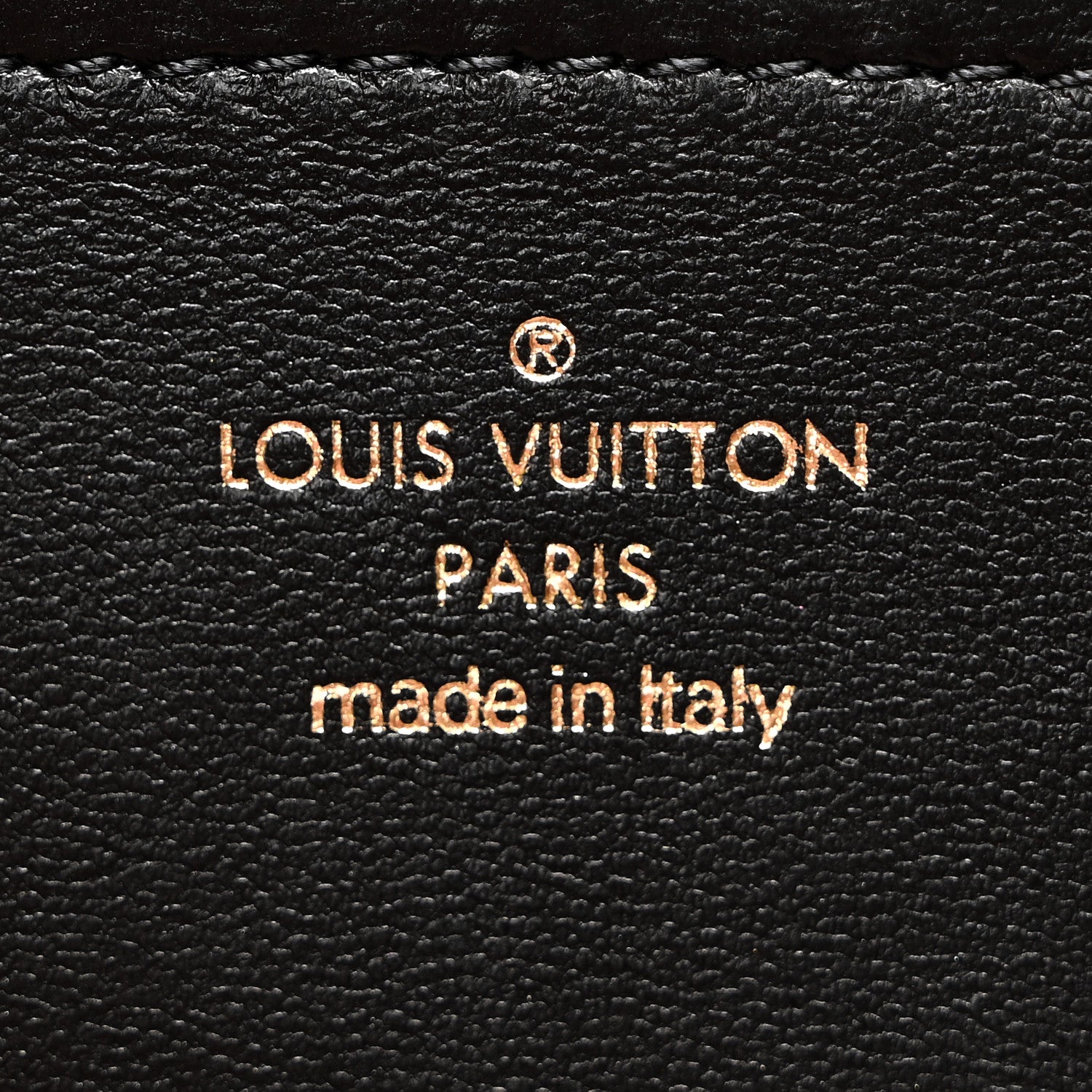 Lambskin Embossed Monogram Pochette Coussin Black