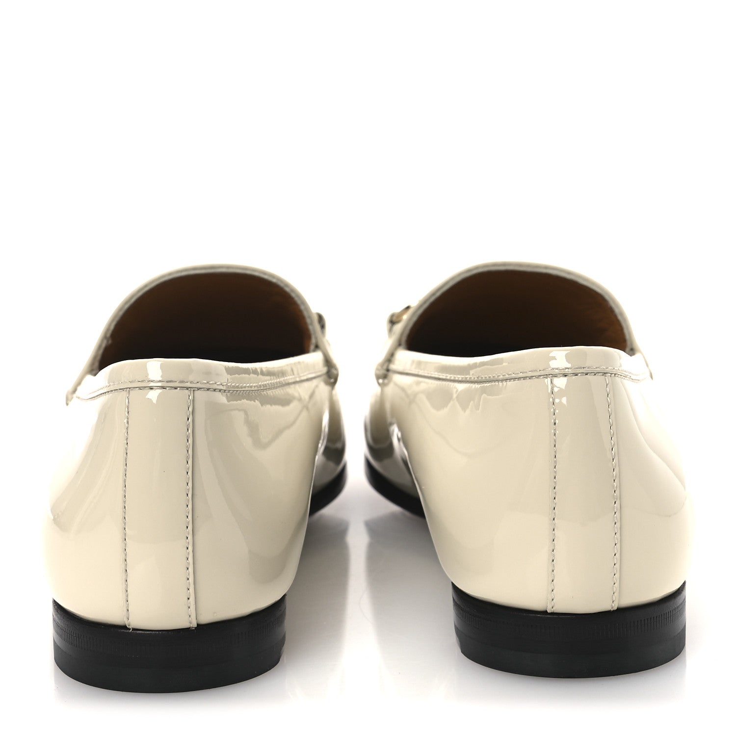 Patent Womens Jordaan Loafers 39.5 New Ivory