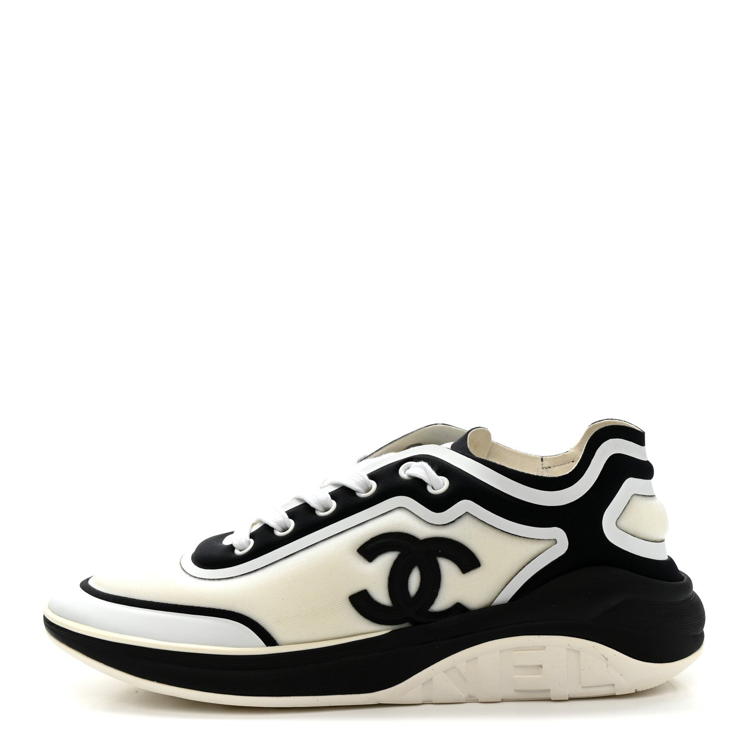 Lycra Womens CC Sneakers 39.5 White Black