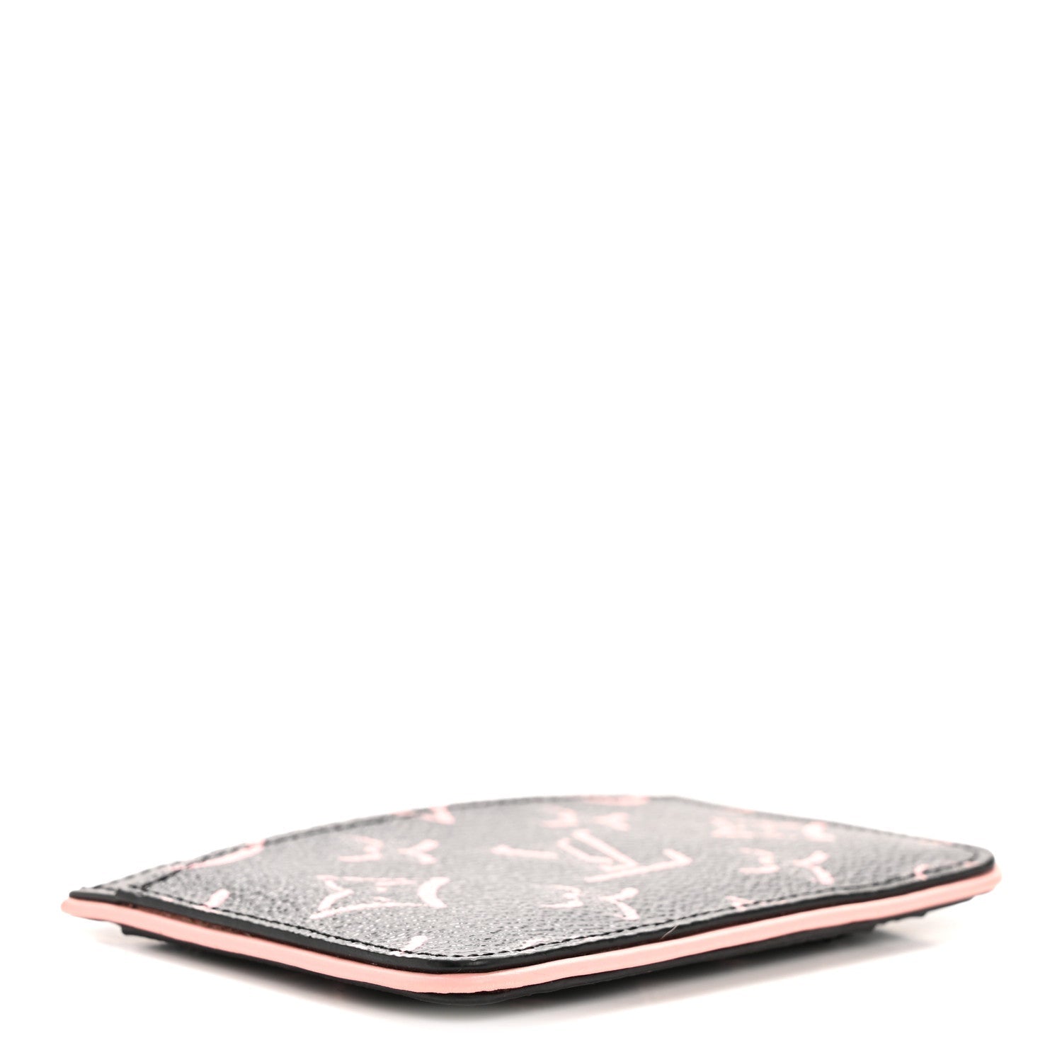 Monogram Fall for You LV Side-Up Card Holder Black