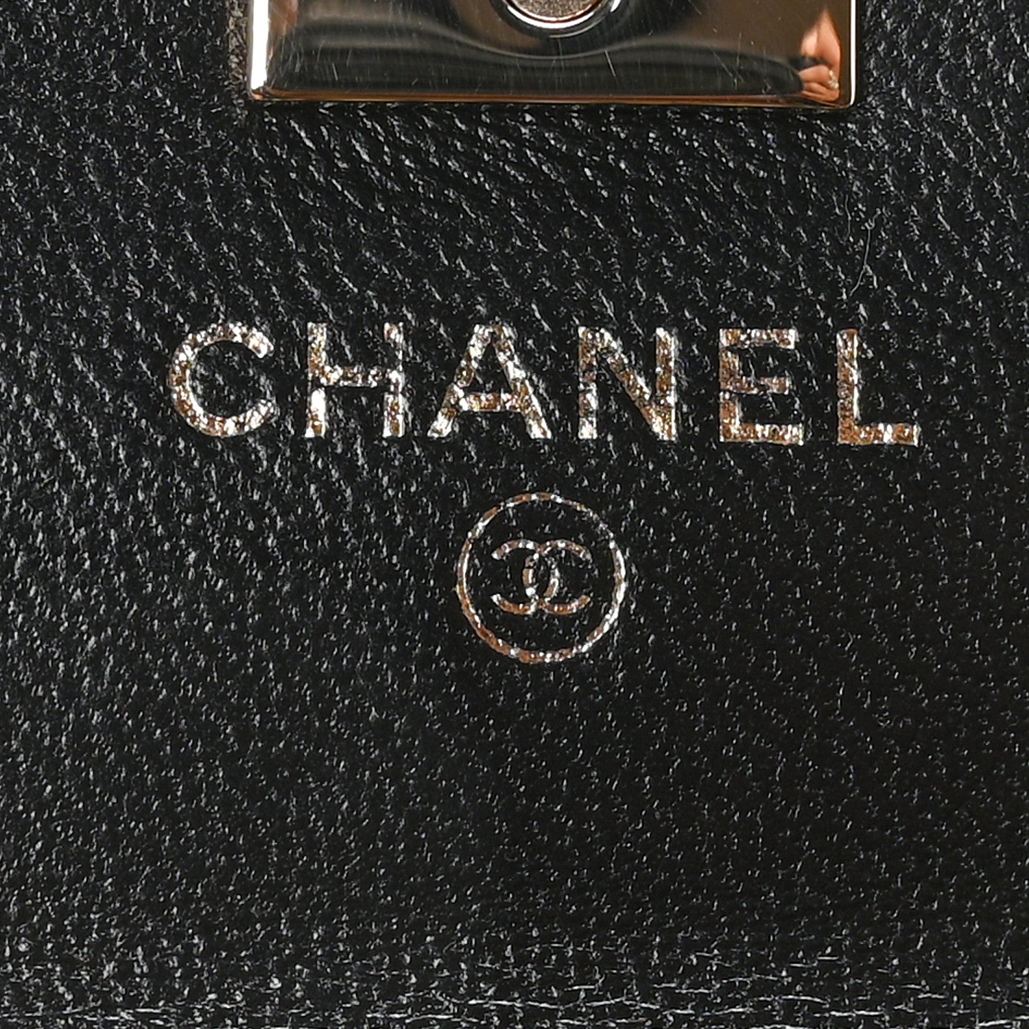 Lambskin Quilted Trendy CC Card Holder On Chain Black