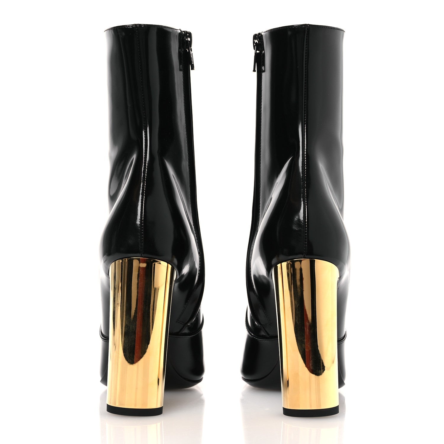 Vitello Marilyn Auteuil 105 Ankle Zip Boots 37.5 Black