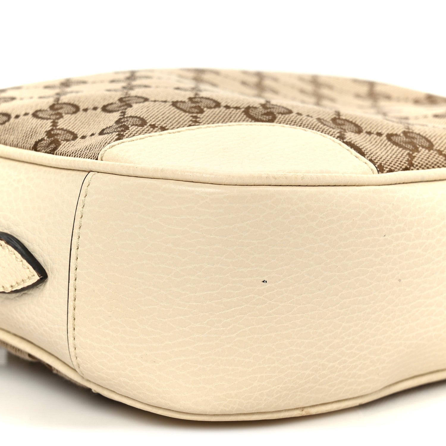 Monogram Dollar Calfskin Mini Bree Messenger Bag Beige Ebony Avoire
